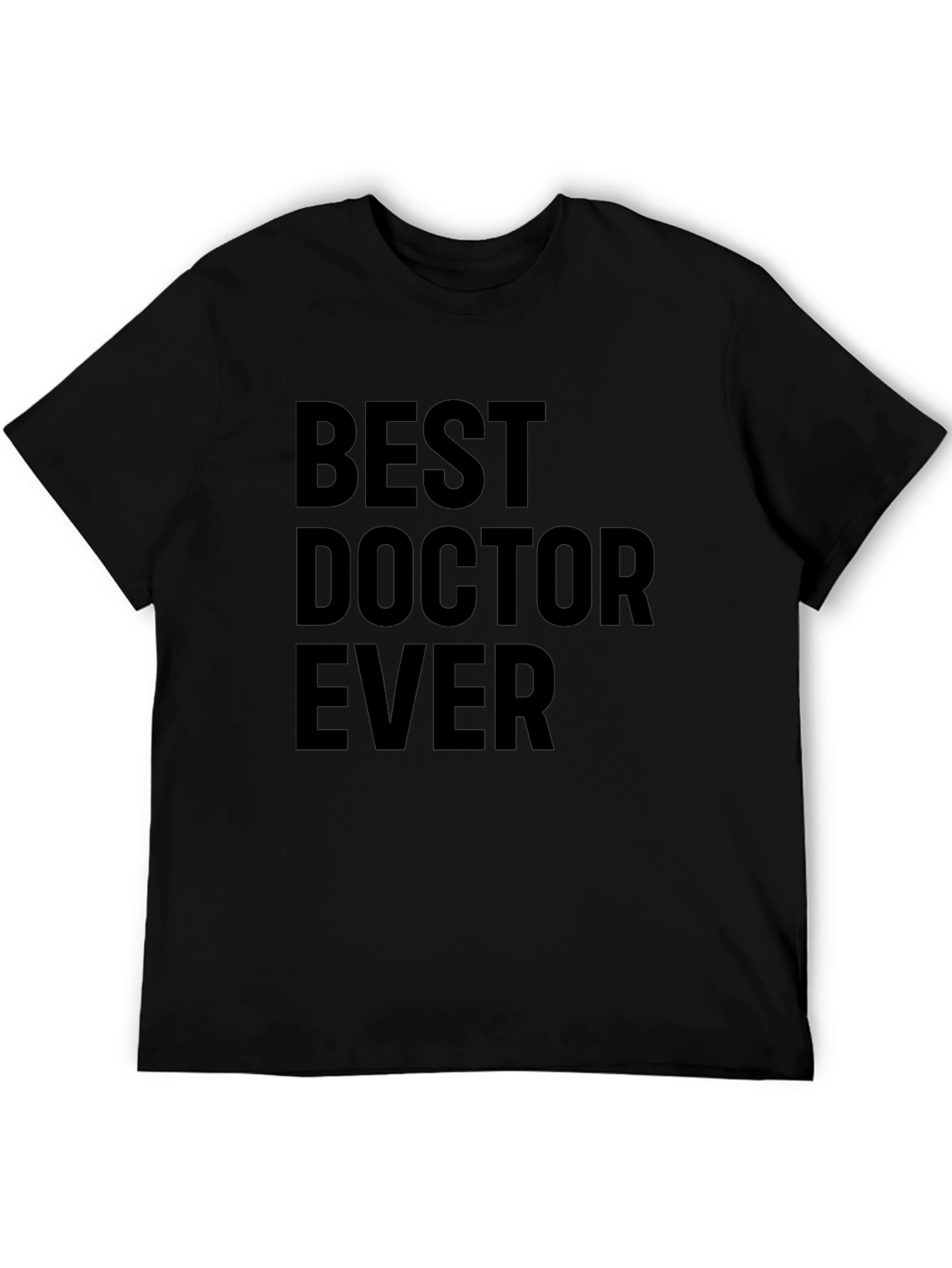 Best Doctor Ever Graphic Tee - Black
