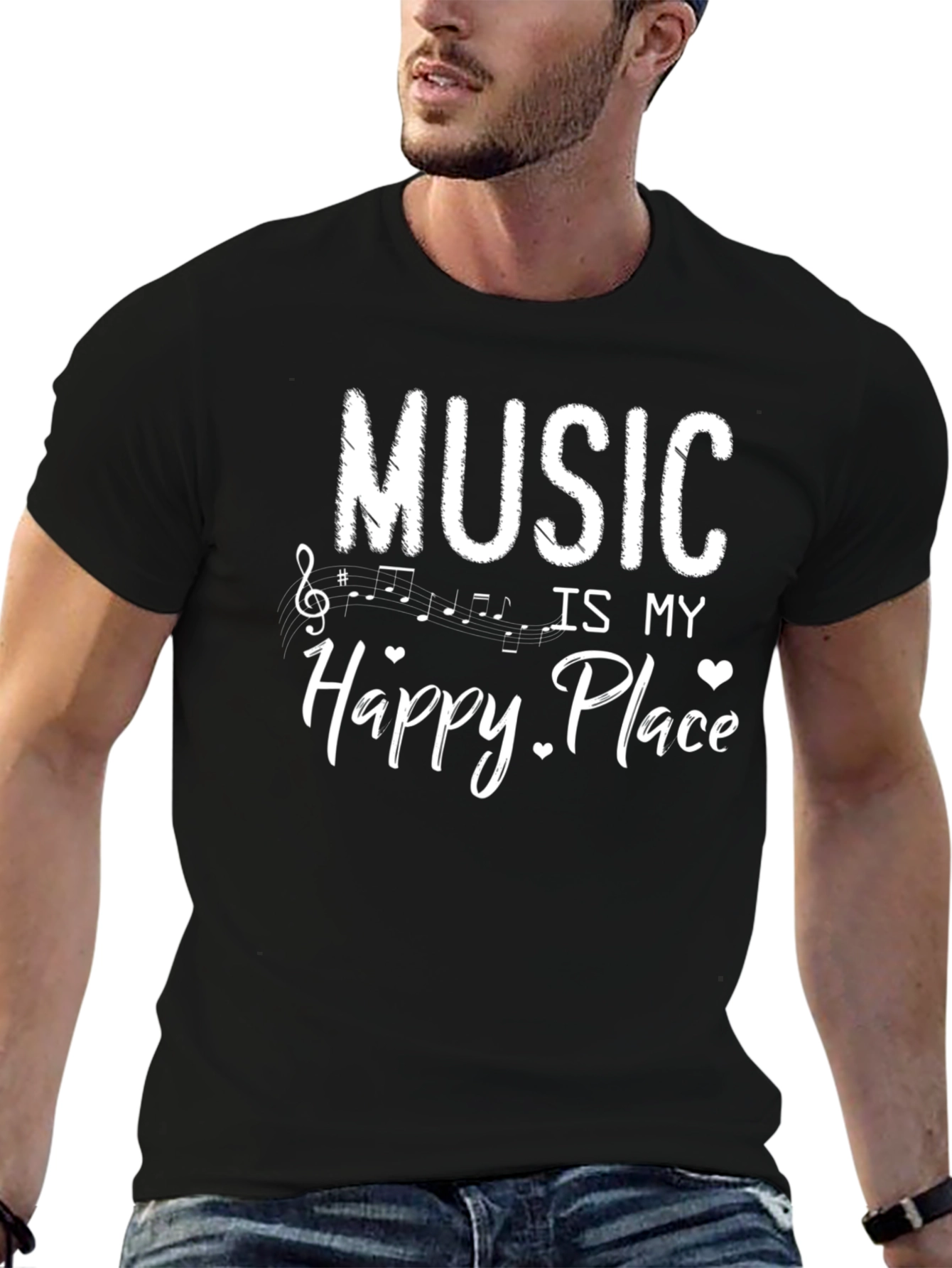 Music Is My Happy Place T-Shirt