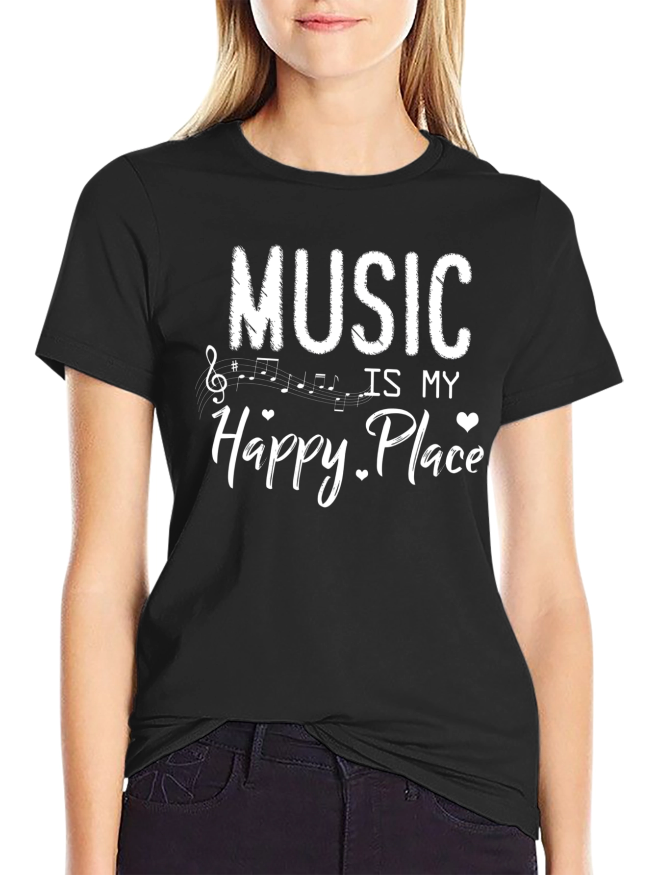 Music Is My Happy Place T-Shirt