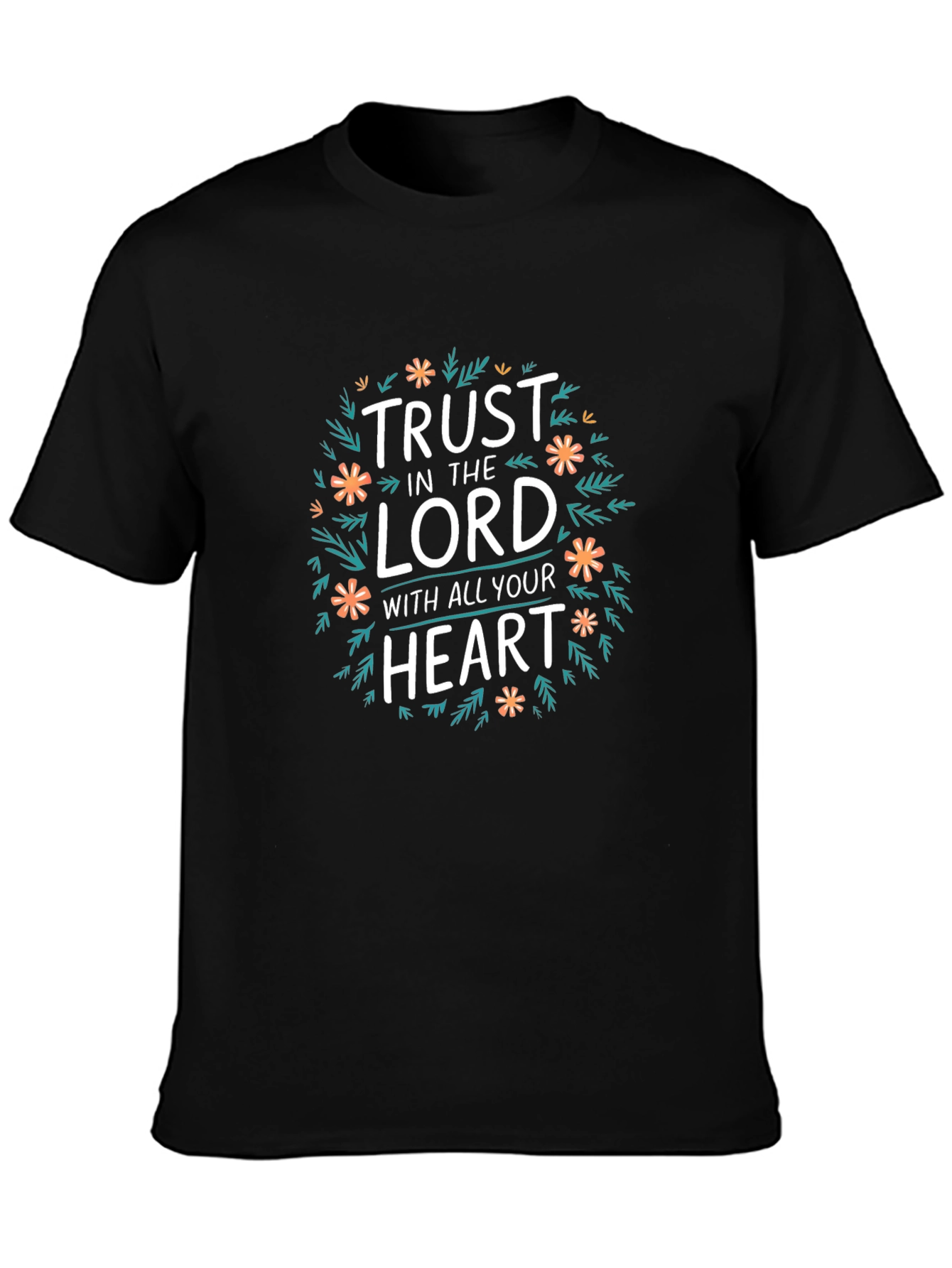 Trust in The Lord Graphic Black T-Shirt