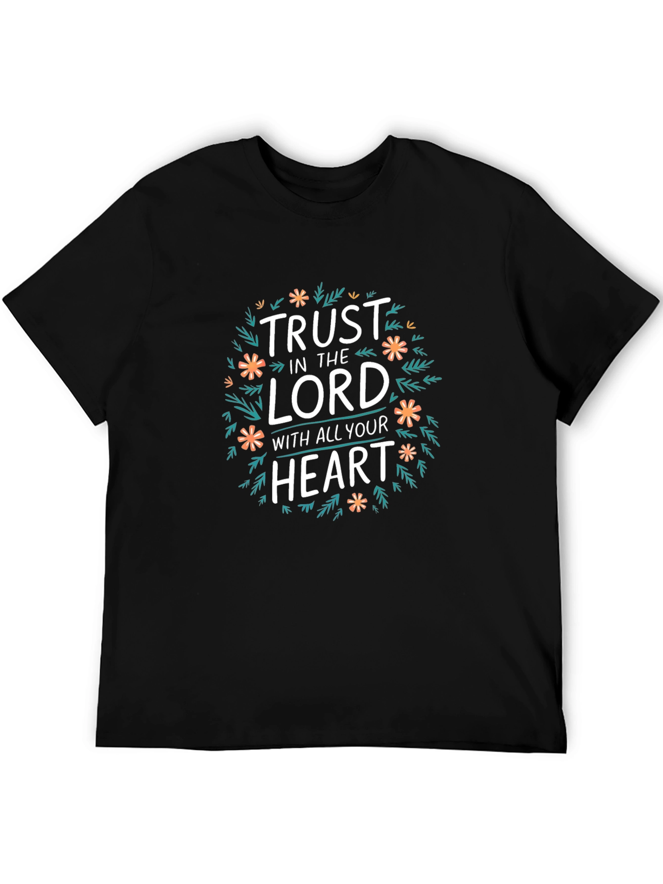 Trust in The Lord Graphic Black T-Shirt