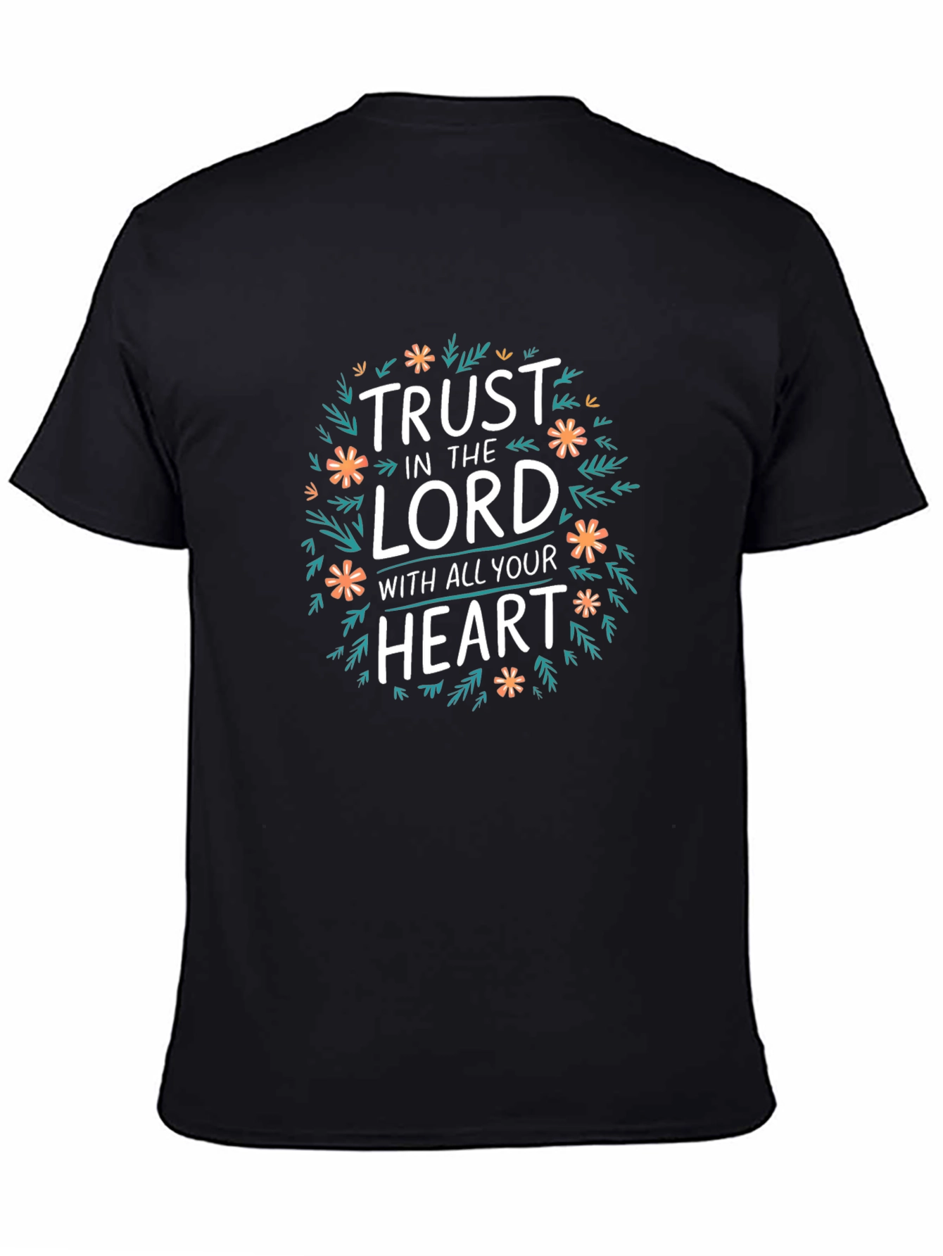 Trust in The Lord Graphic Black T-Shirt