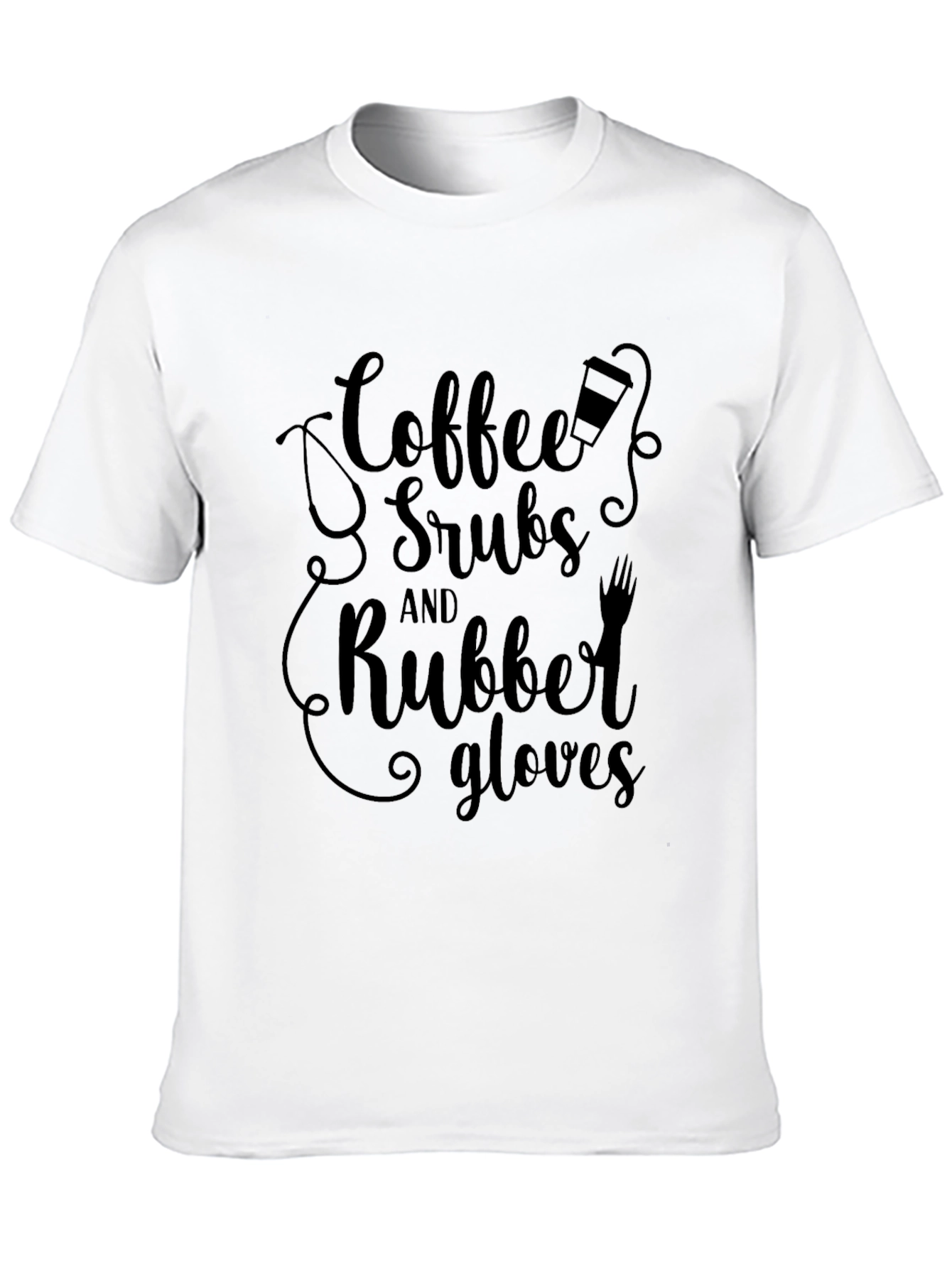 Coffee Scrubs Rubber Gloves T-Shirt