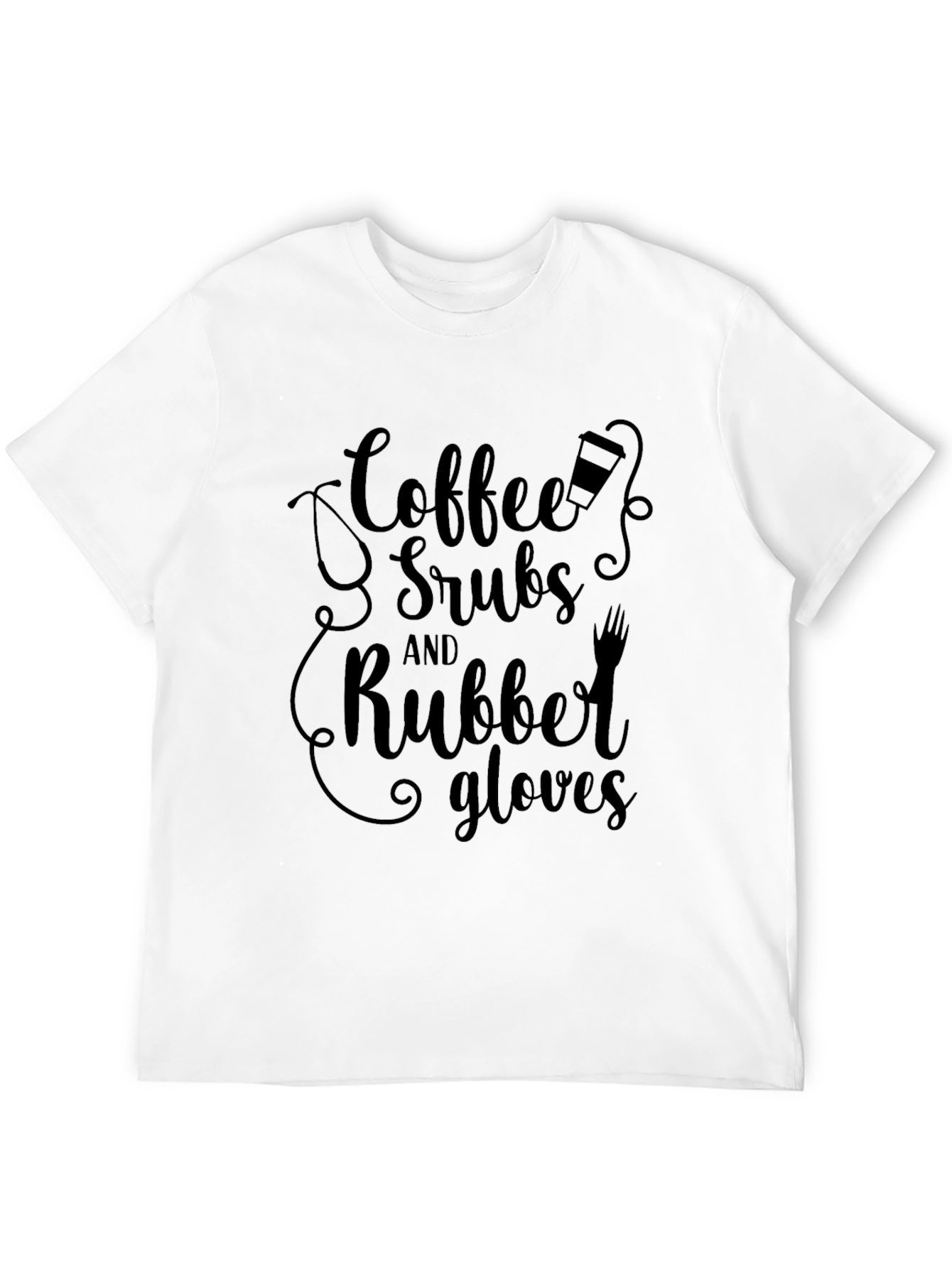 Coffee Scrubs Rubber Gloves T-Shirt