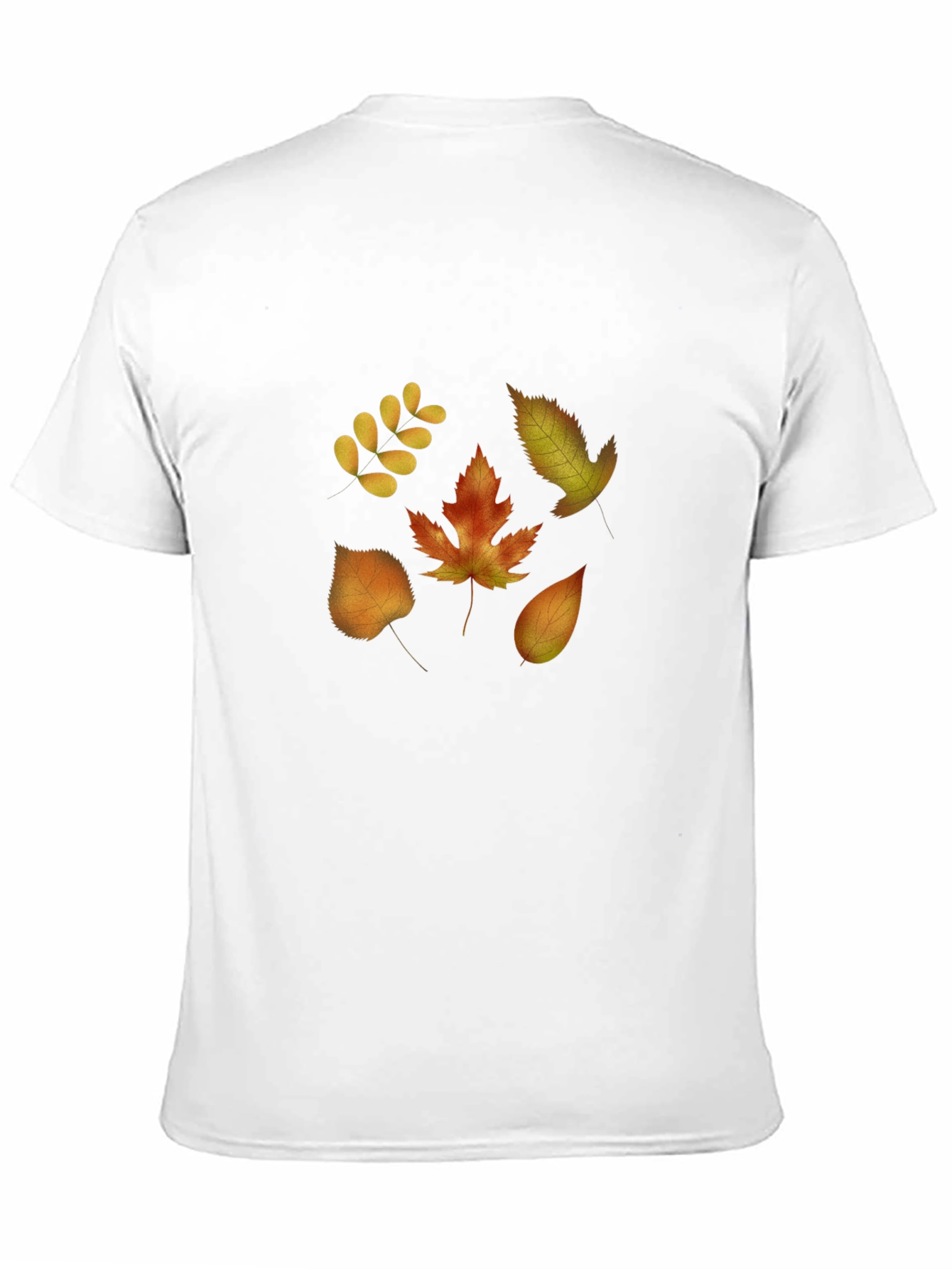 Autumn Leaves Graphic Tee - Black Short Sleeve