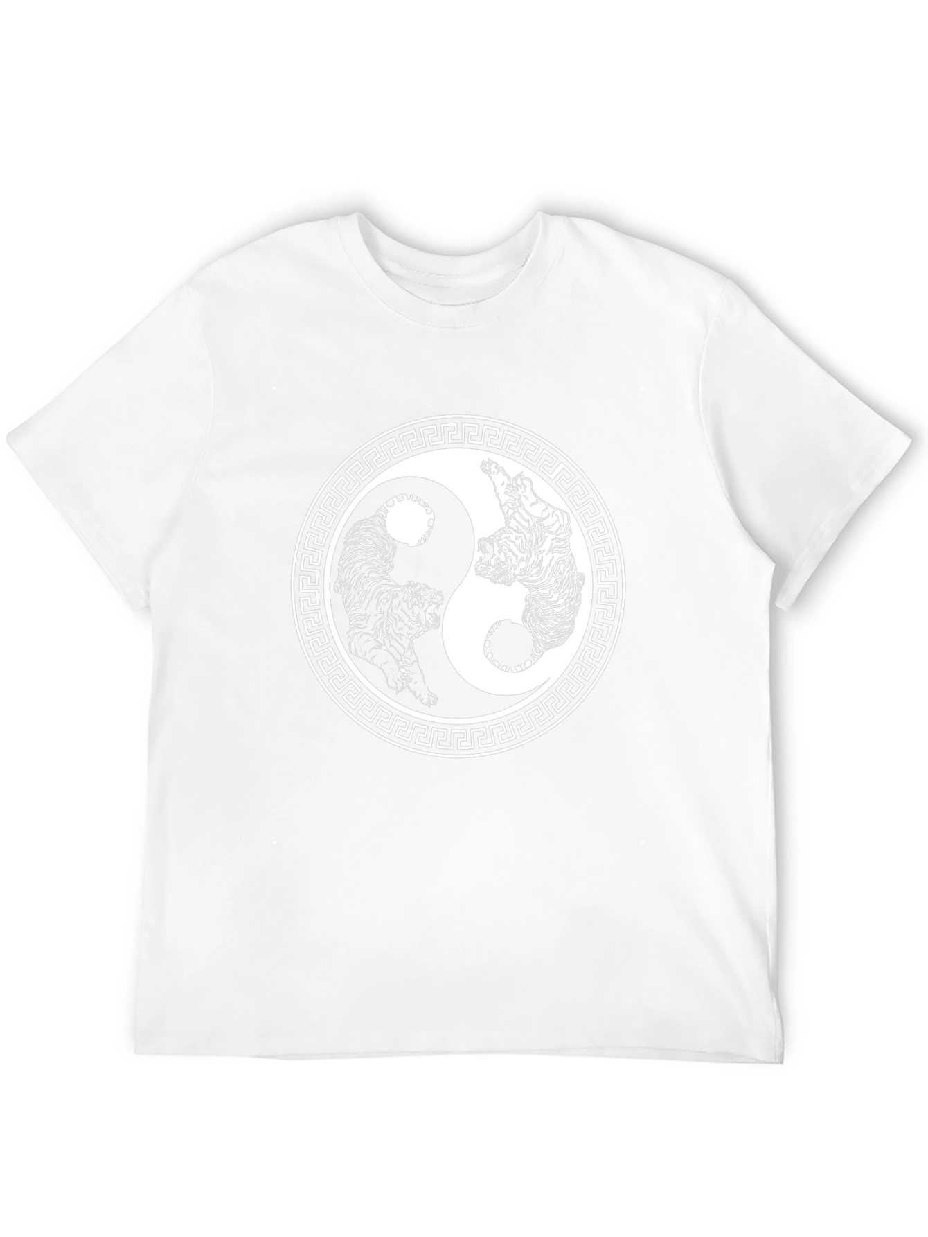 Yin Yang Tiger Graphic Tee - Classic Black T-Shirt