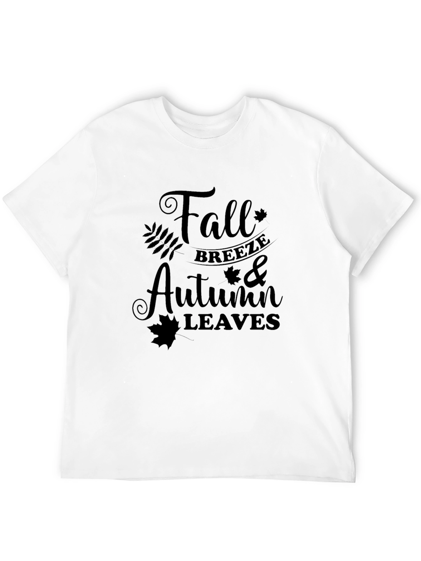 Fall Breeze Autumn Leaves Graphic Tee