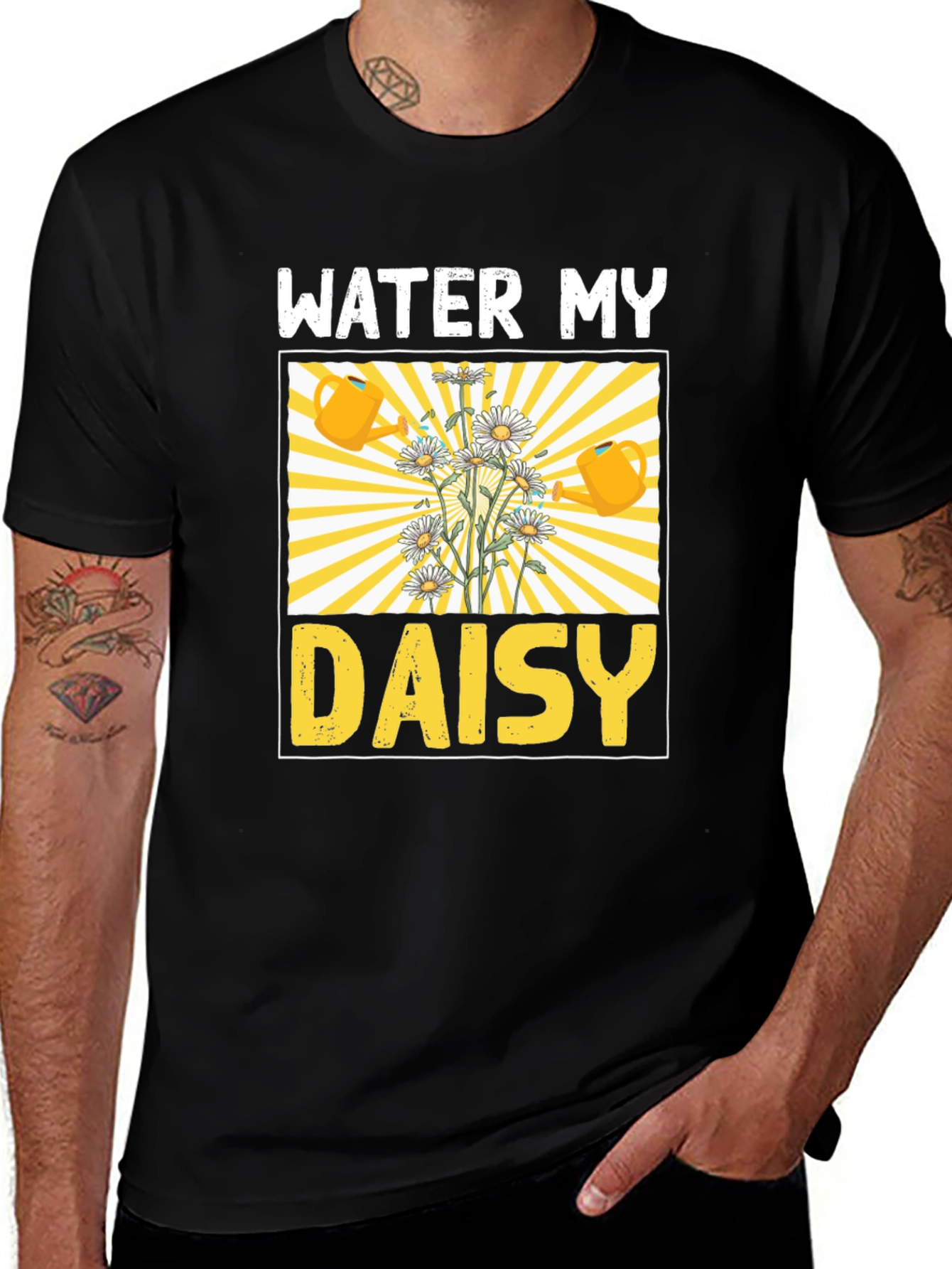 Water My Daisy Graphic T-Shirt - Gardening Tee