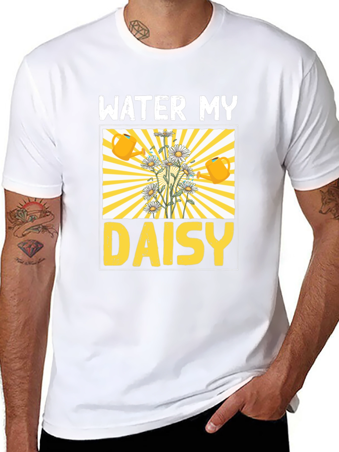 Water My Daisy Graphic T-Shirt - Gardening Tee