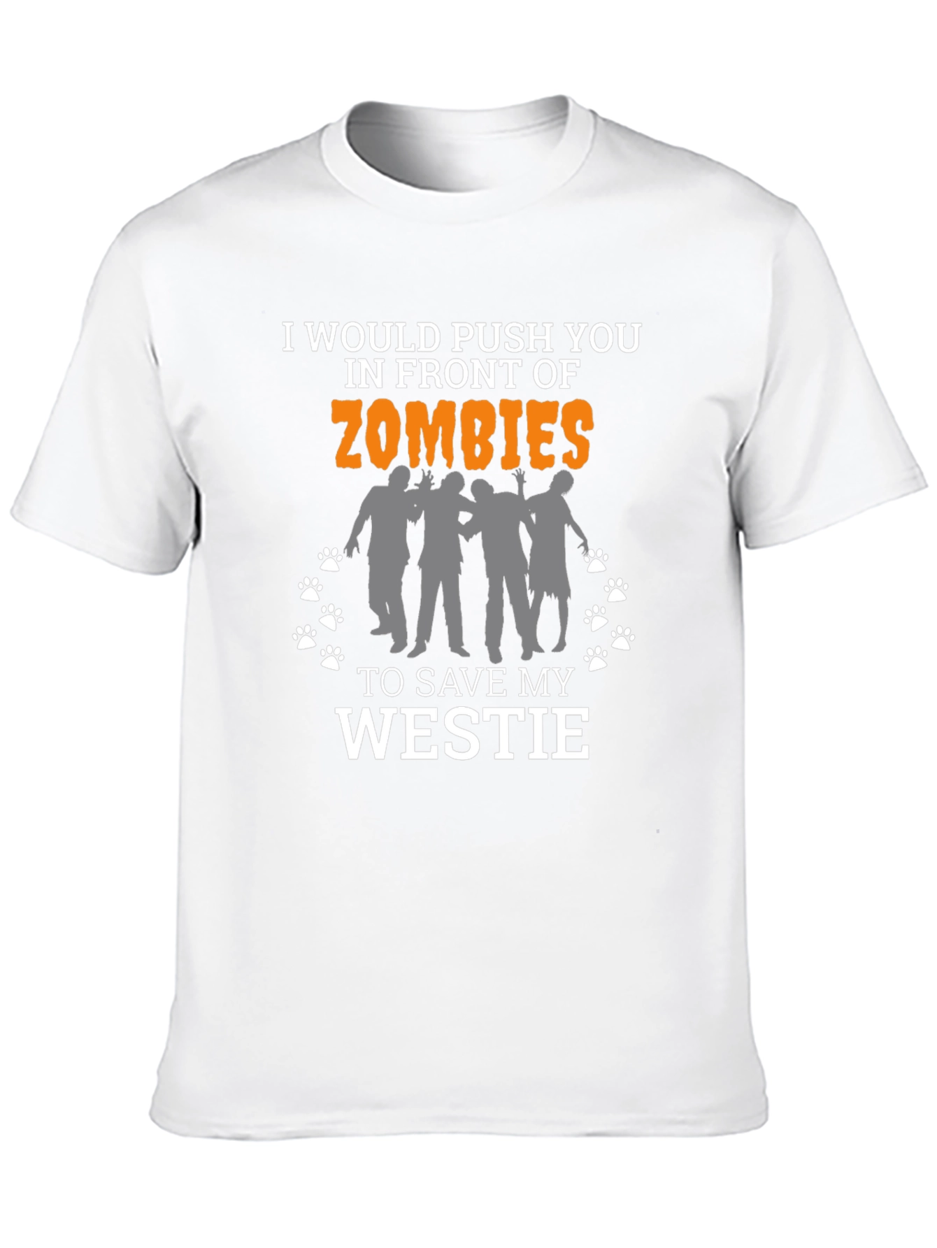 Zombie Westie T-Shirt - Funny Dog Lover Tee