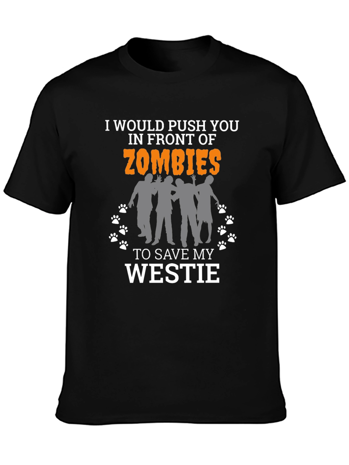 Zombie Westie T-Shirt - Funny Dog Lover Tee