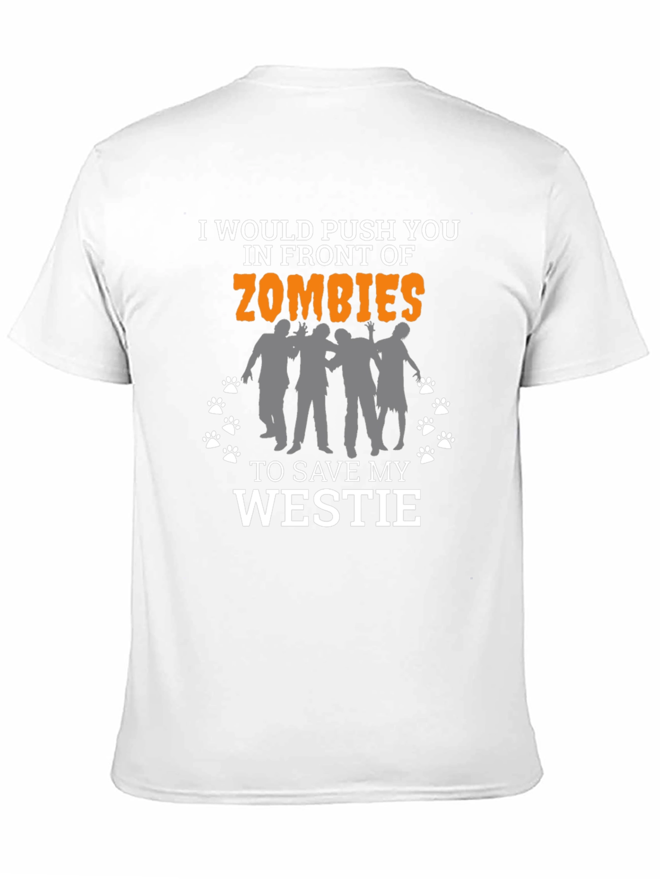 Zombie Westie T-Shirt - Funny Dog Lover Tee