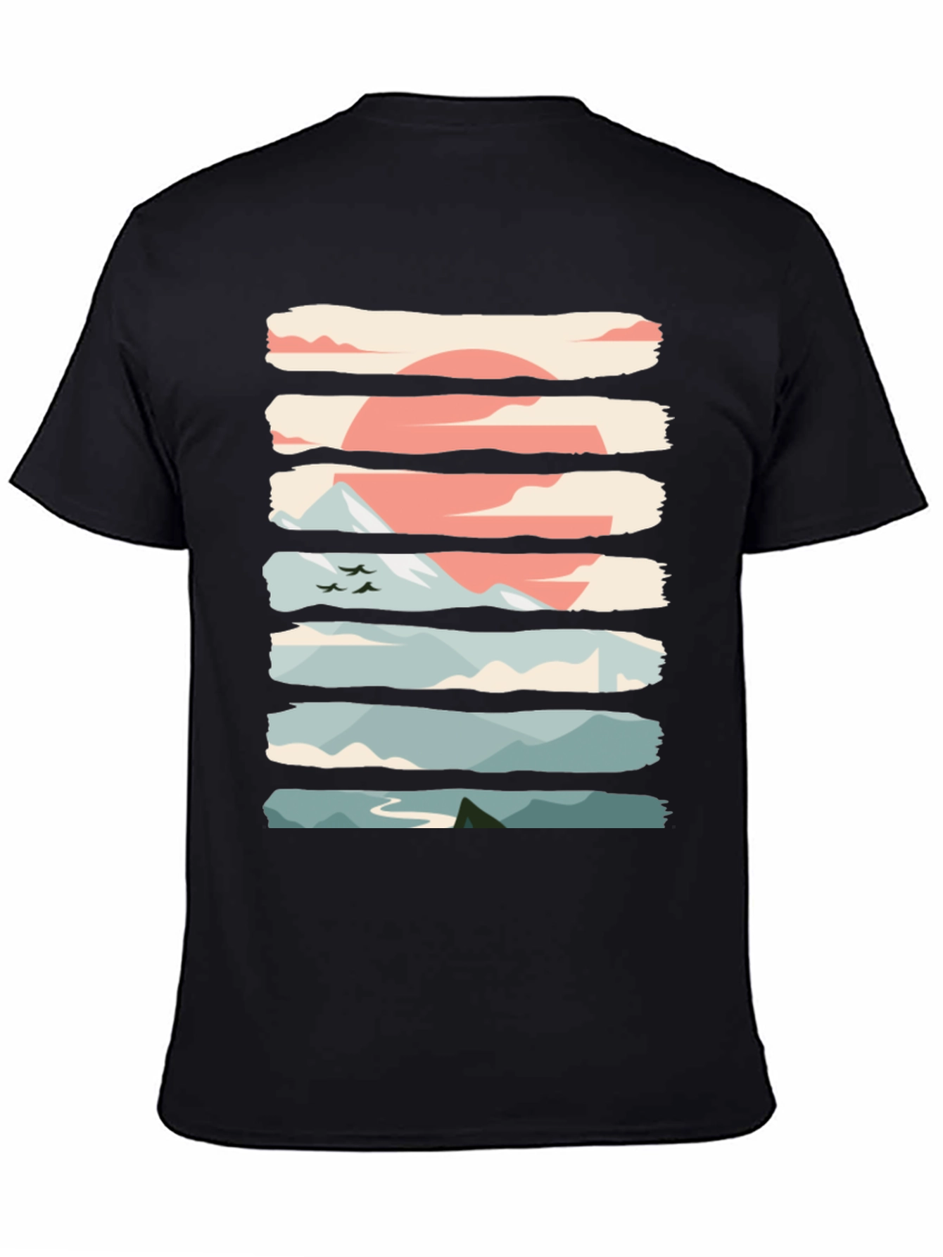 Nature Graphic T-Shirt - Mountain Sunrise