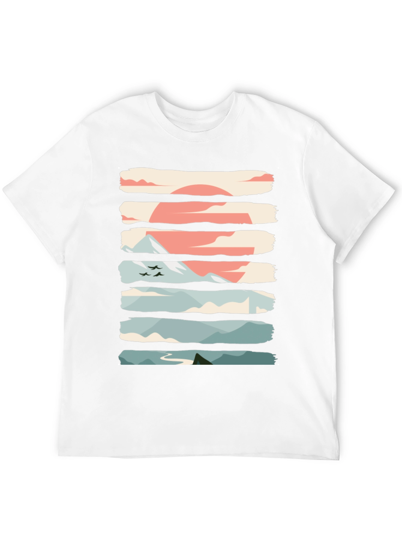 Nature Graphic T-Shirt - Mountain Sunrise