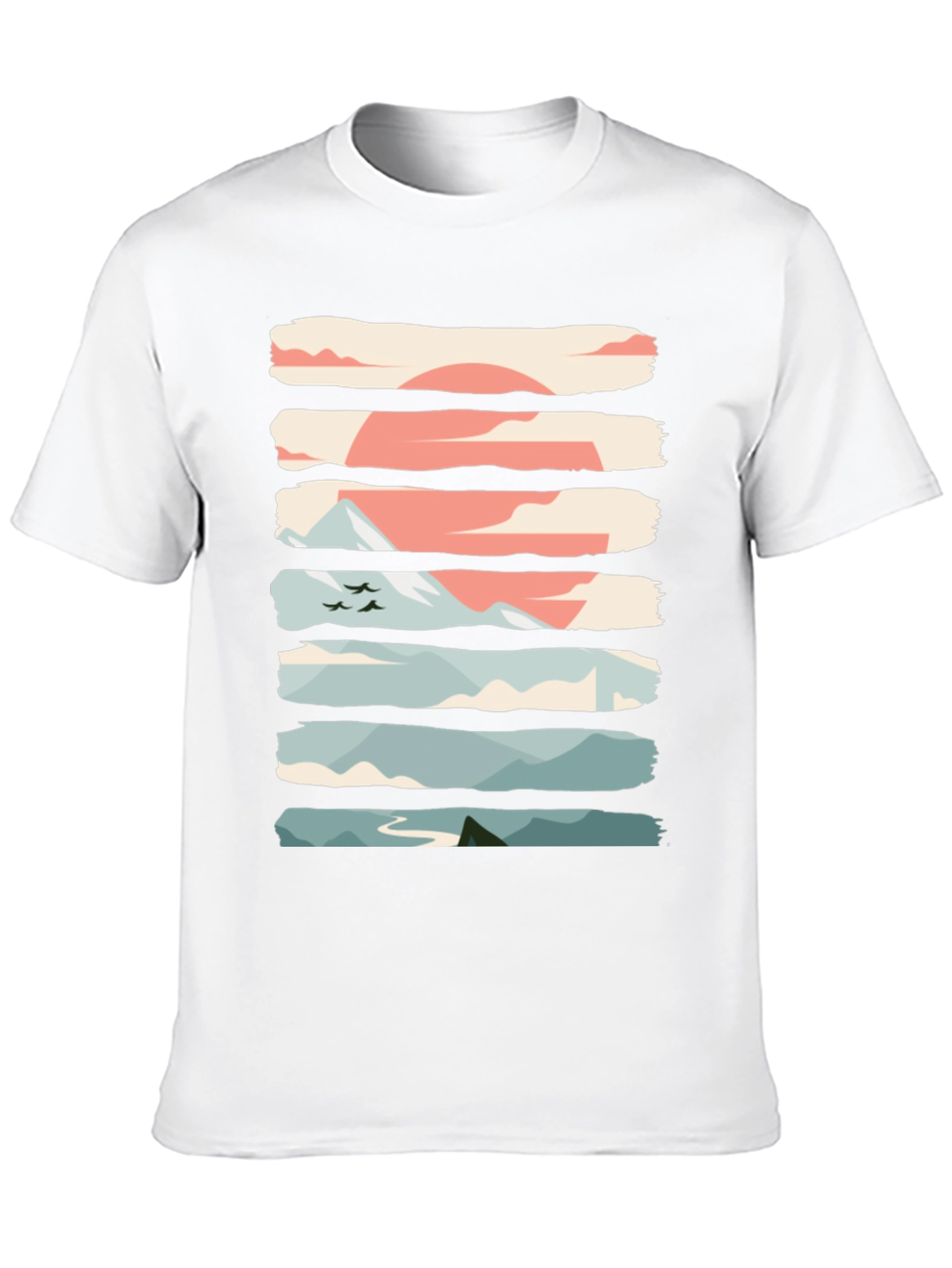 Nature Graphic T-Shirt - Mountain Sunrise
