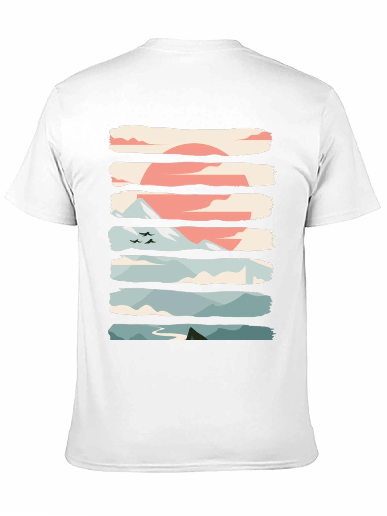 Nature Graphic T-Shirt - Mountain Sunrise
