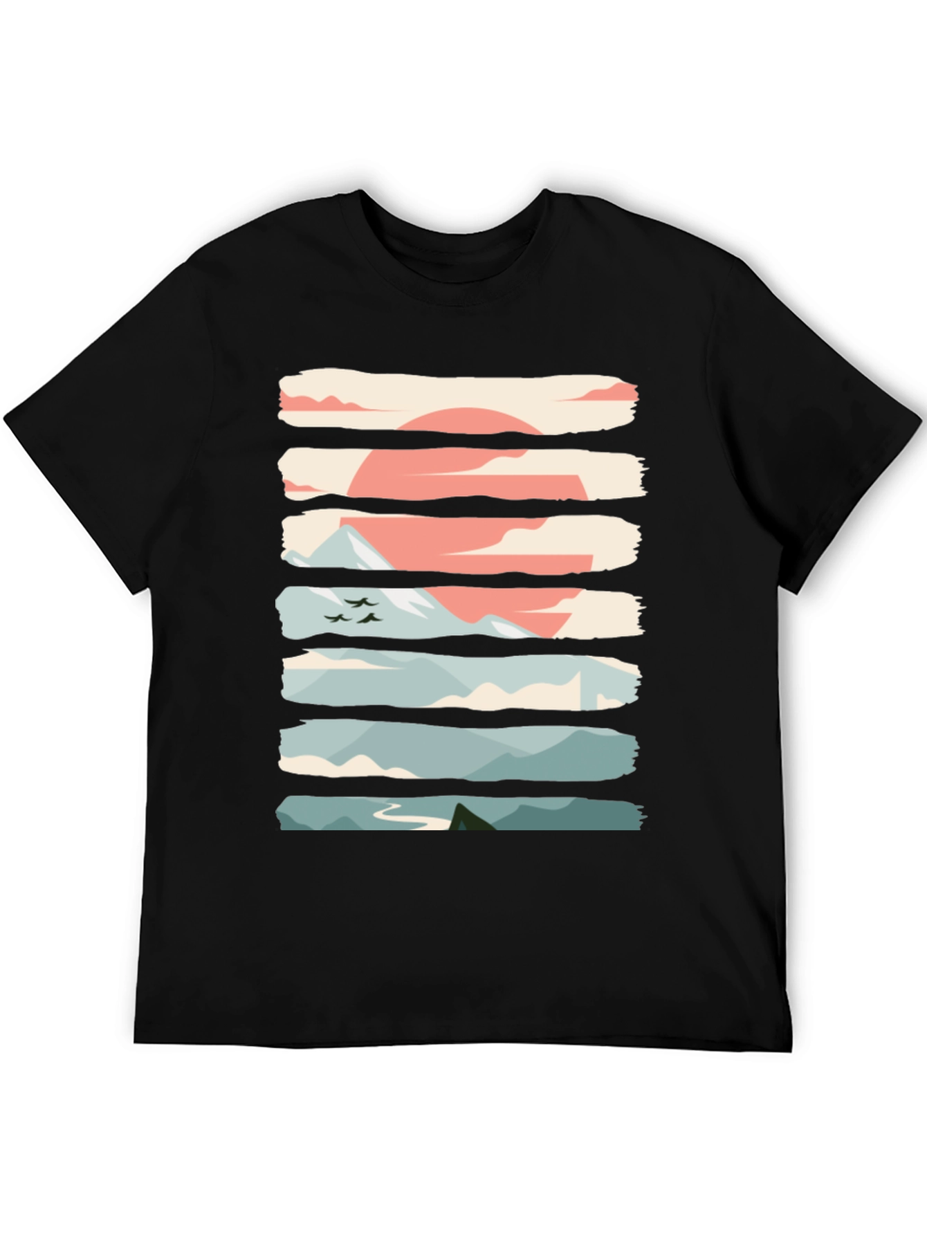 Nature Graphic T-Shirt - Mountain Sunrise