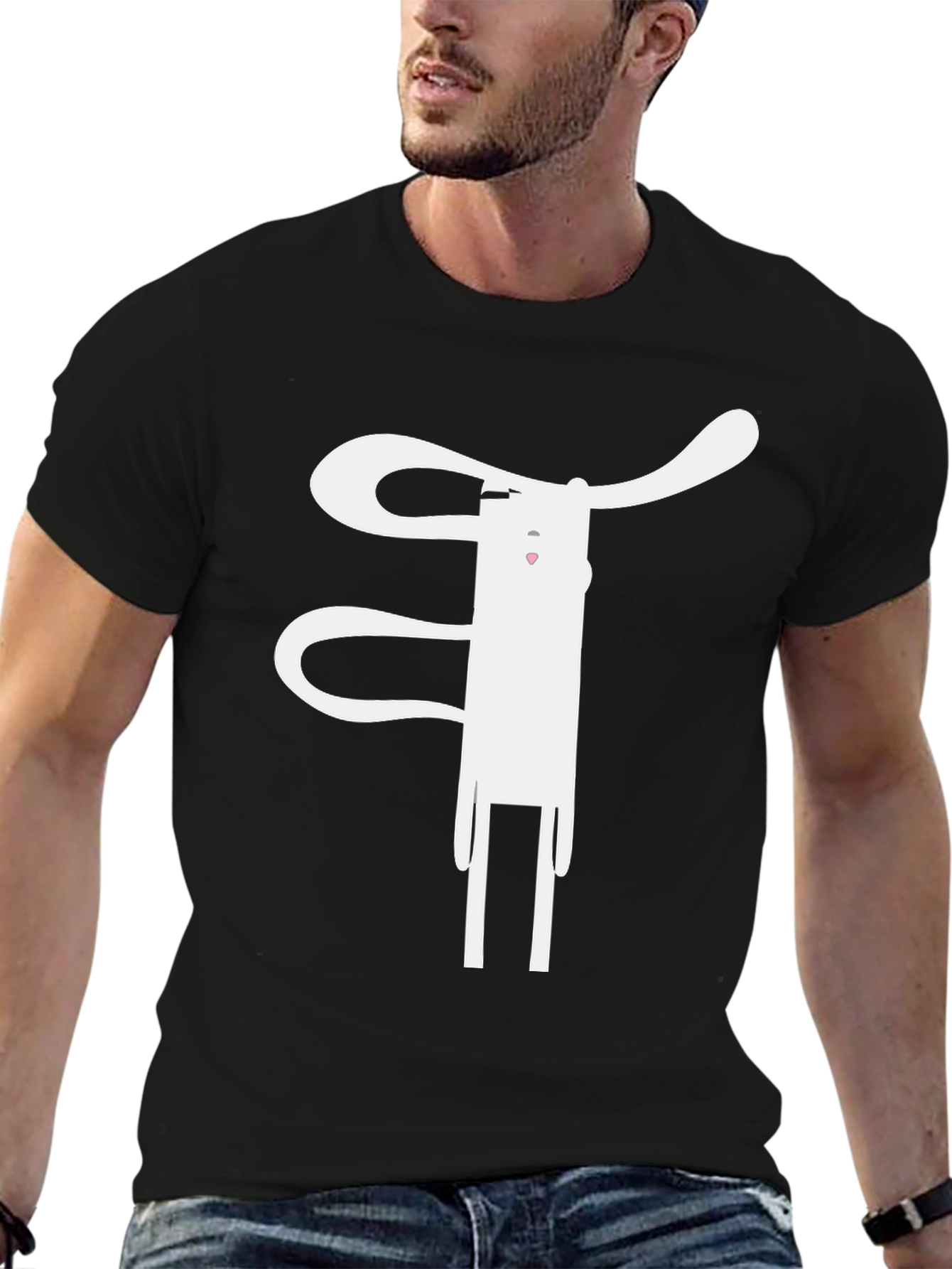 Abstract Creature Black T-Shirt