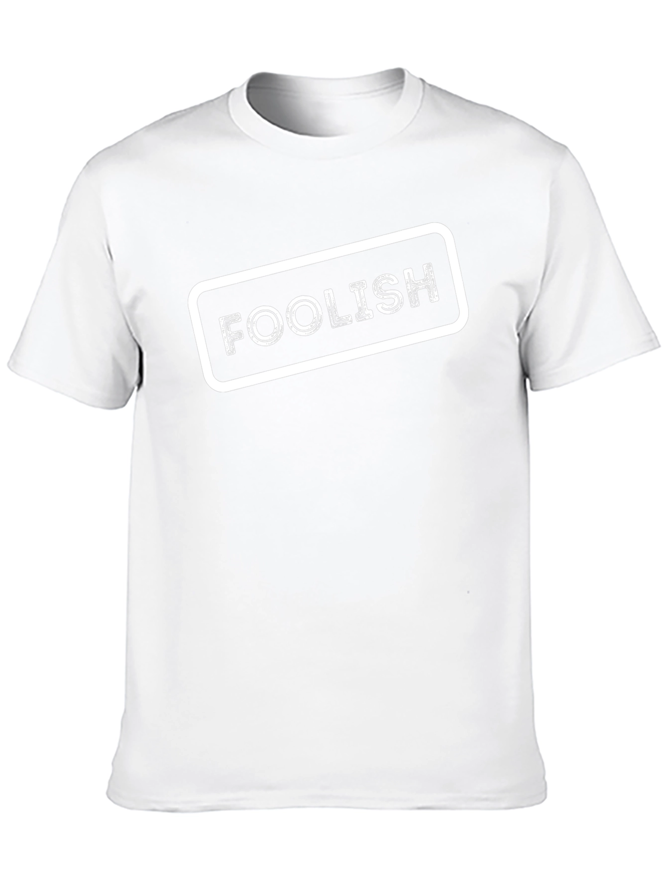 Foolish Graphic Tee - Black Cotton Blend