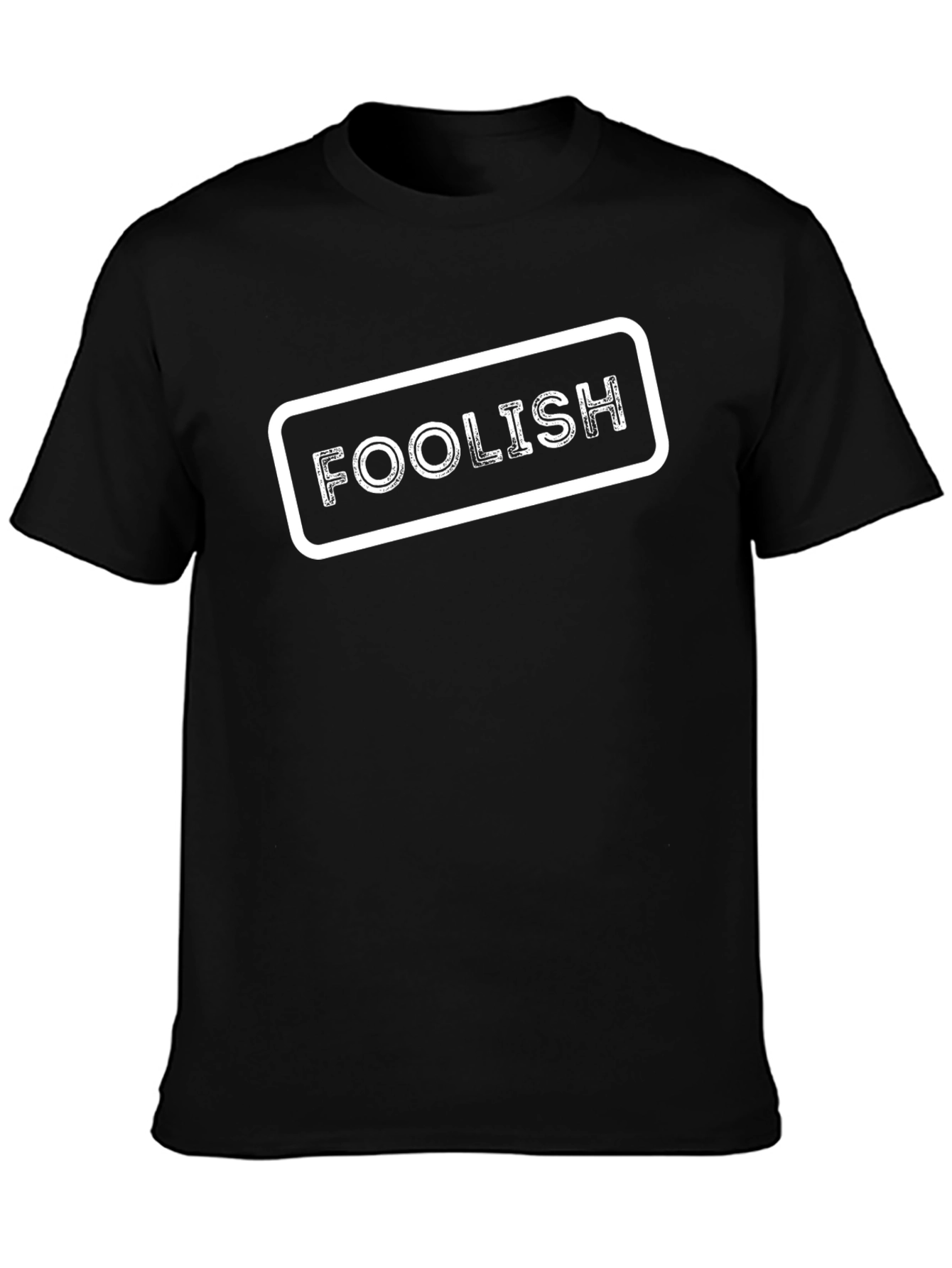 Foolish Graphic Tee - Black Cotton Blend