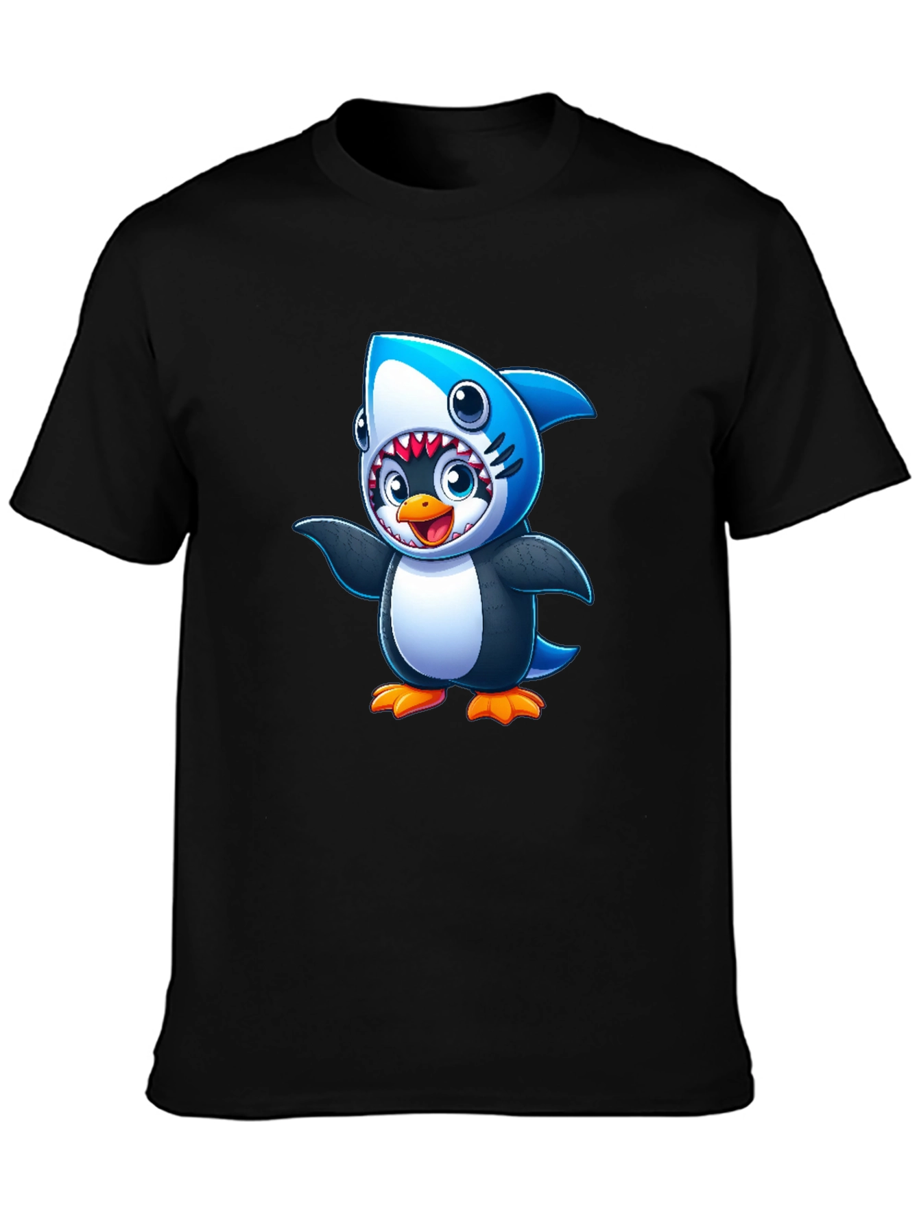 Penguin Shark Costume T-Shirt