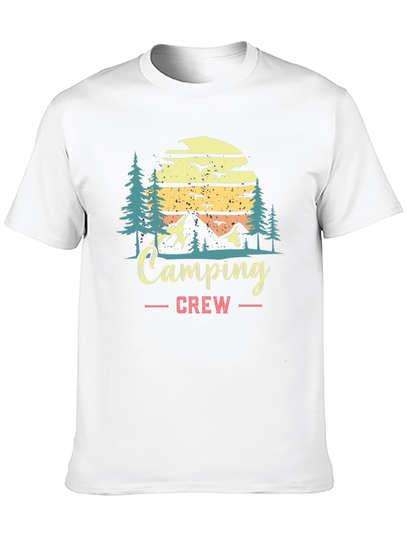 Camping Crew Black Graphic T-Shirt