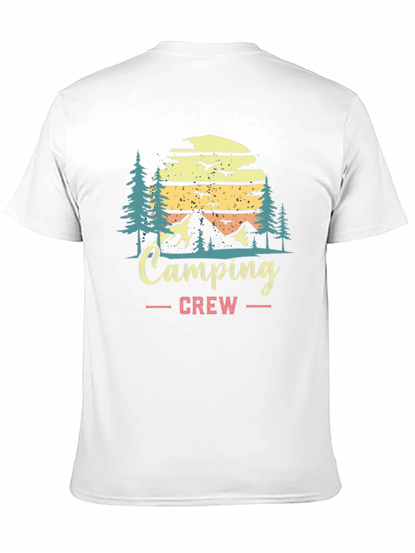 Camping Crew Black Graphic T-Shirt