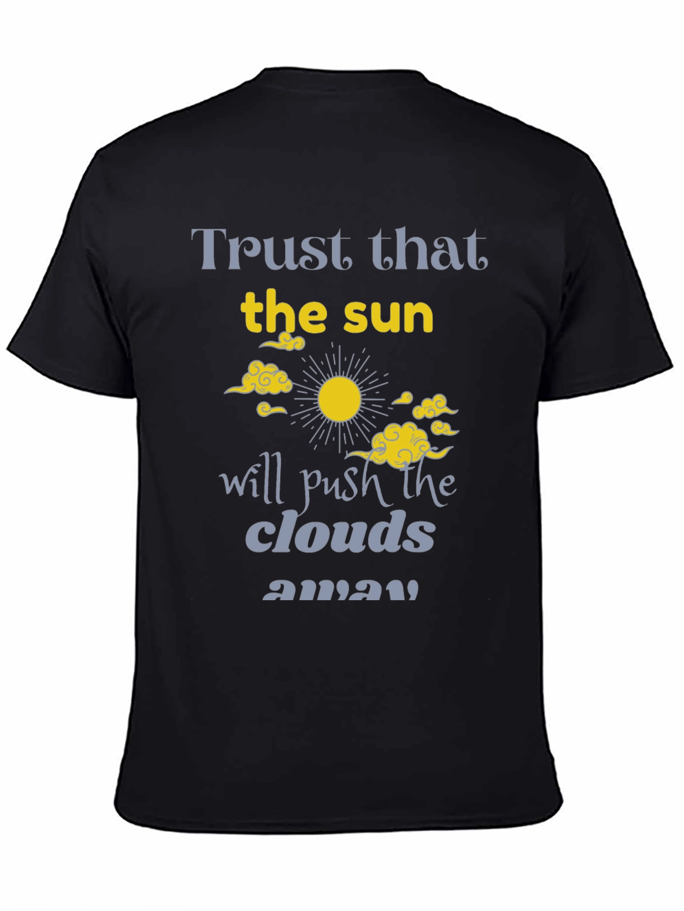 Trust the Sun Graphic Tee - Inspirational Black T-Shirt