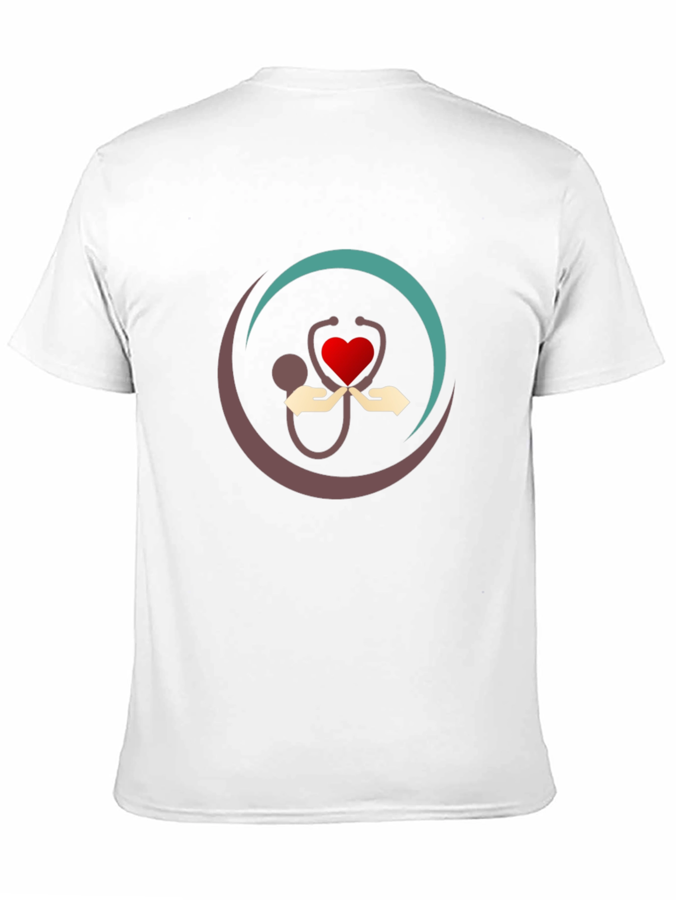 Healthcare Heart Hands Graphic T-Shirt