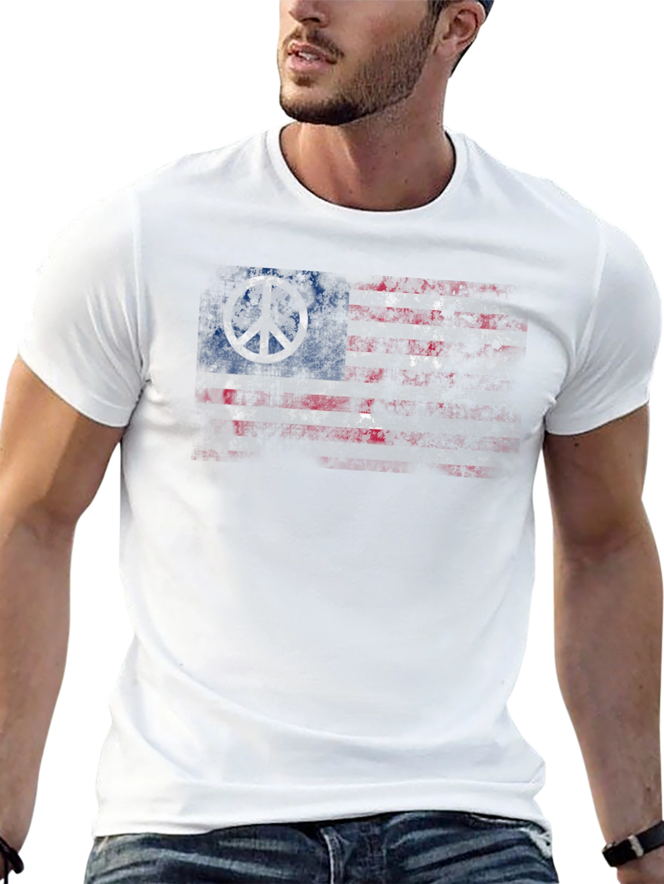 Peace Flag Graphic T-Shirt