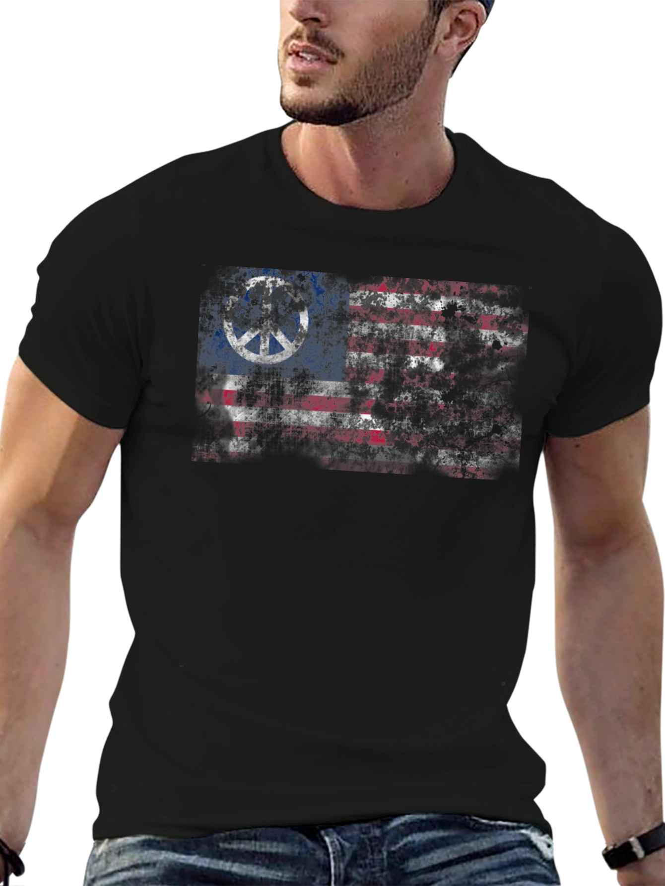Peace Flag Graphic T-Shirt