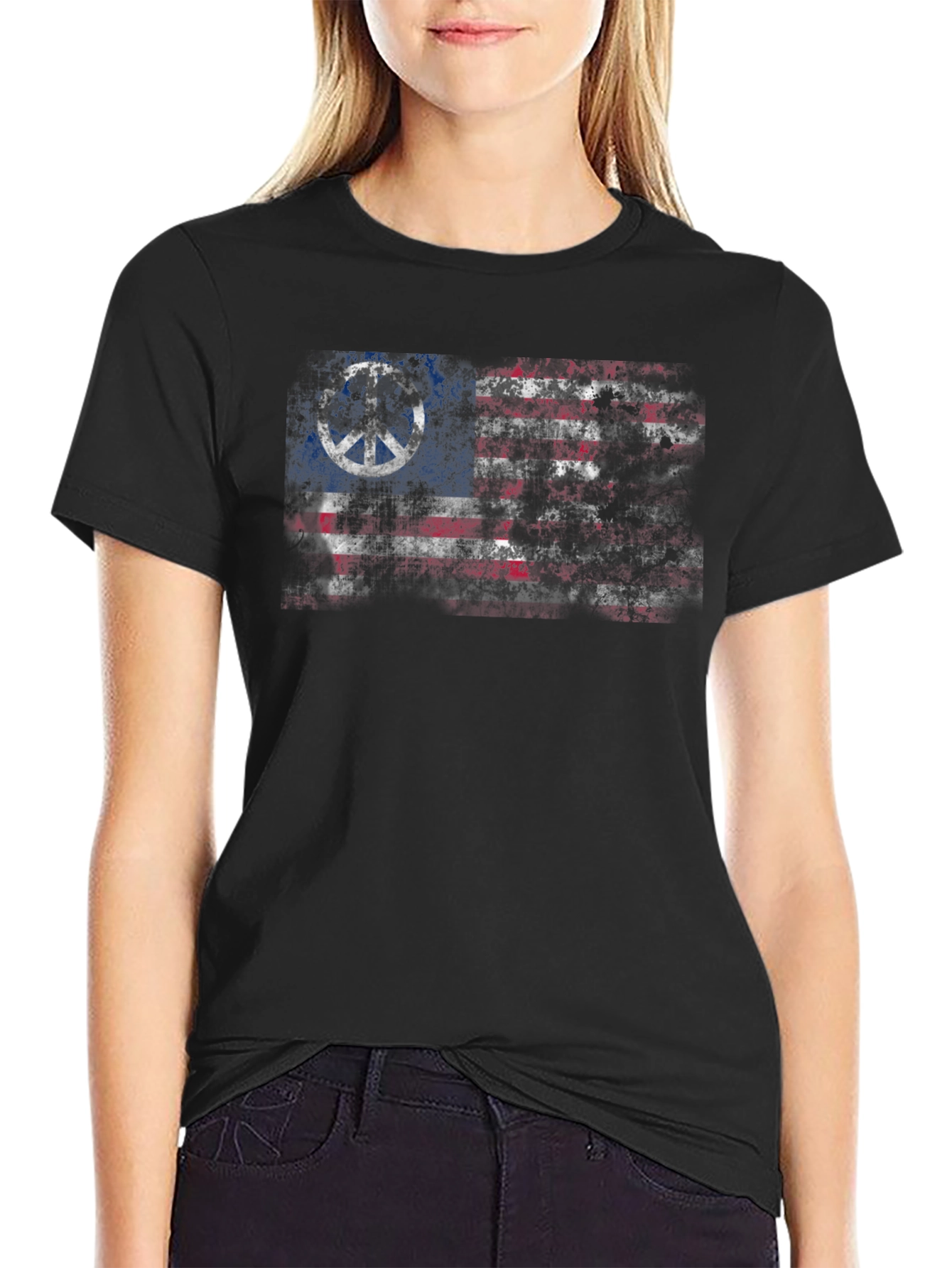 Peace Flag Graphic T-Shirt