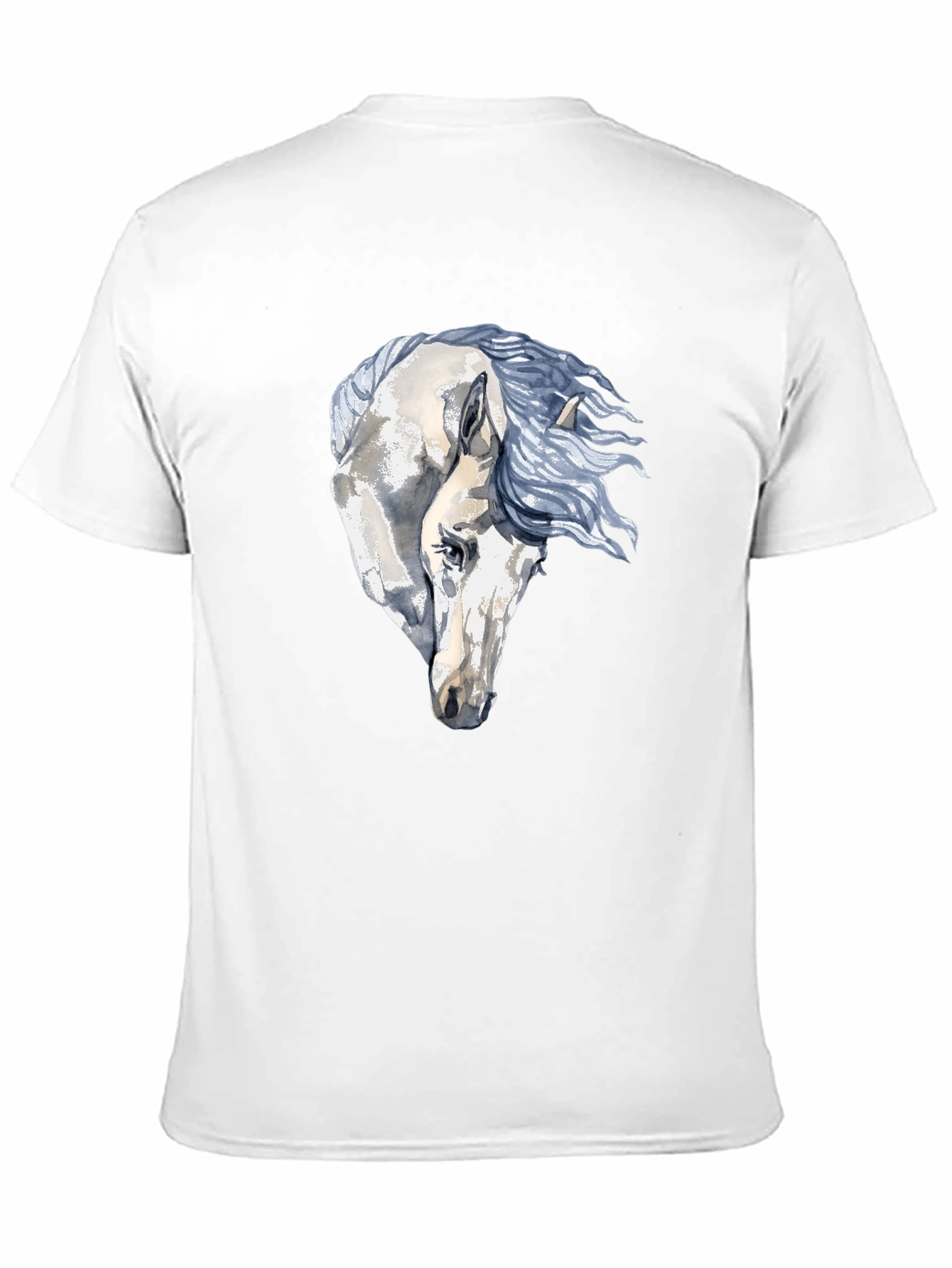 Horse Graphic Print Black T-Shirt