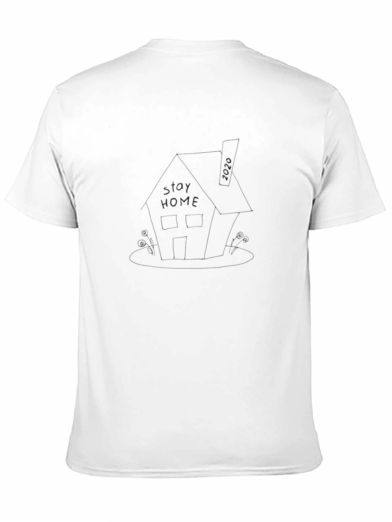 Stay Home 2020 Tee - Black Cotton Comfort