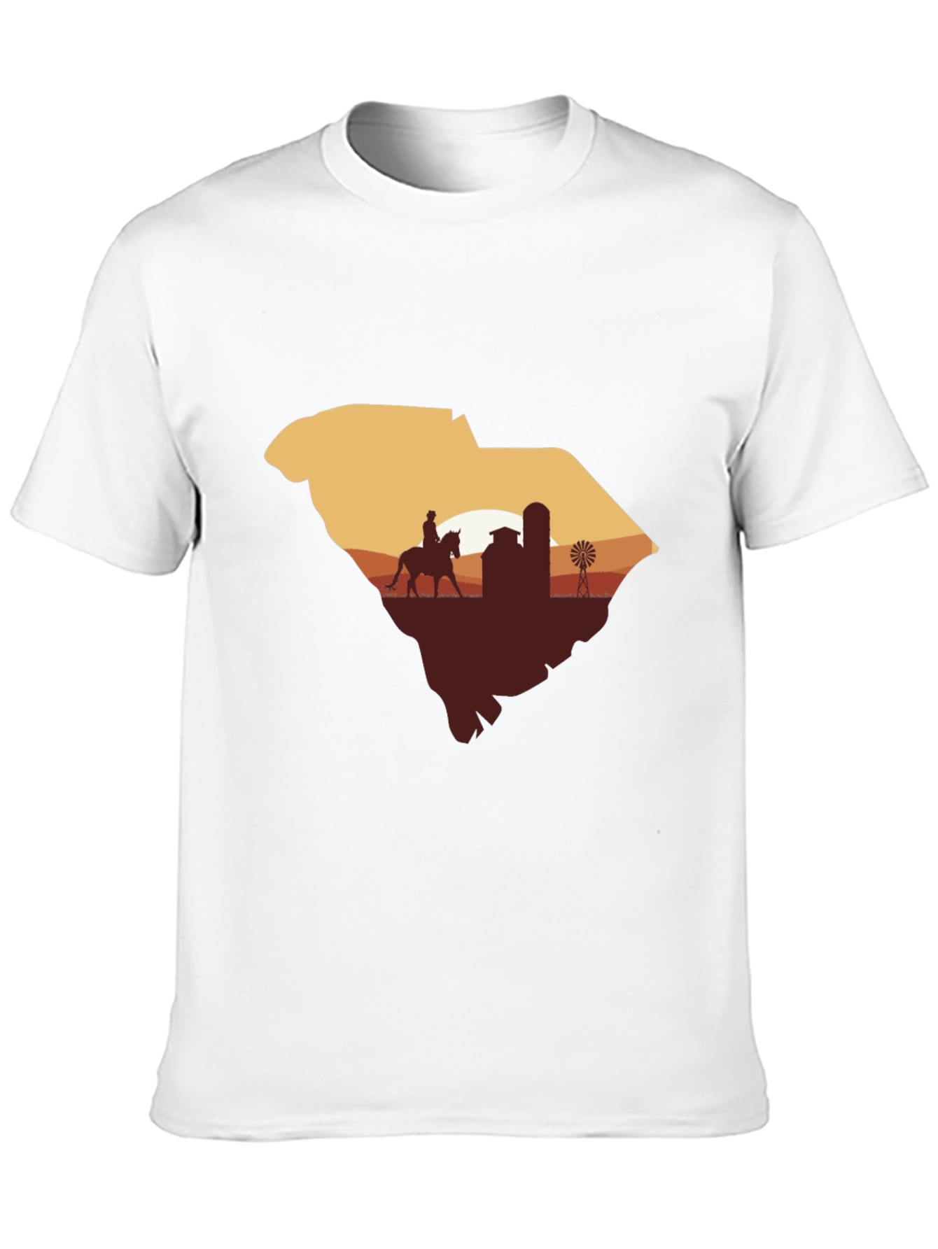 South Carolina Farm Silhouette Graphic Tee