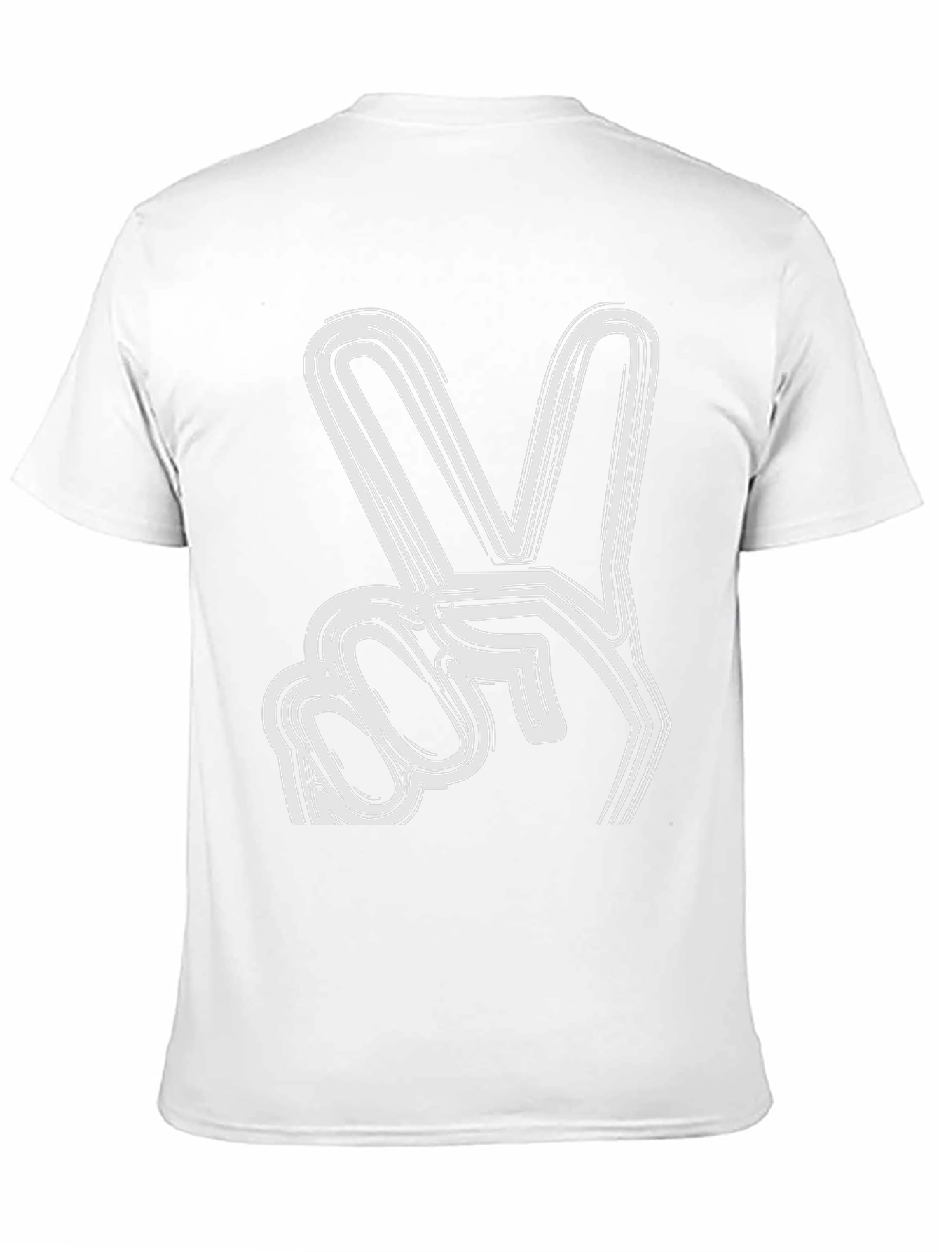 Peace Sign Graphic T-Shirt - Black