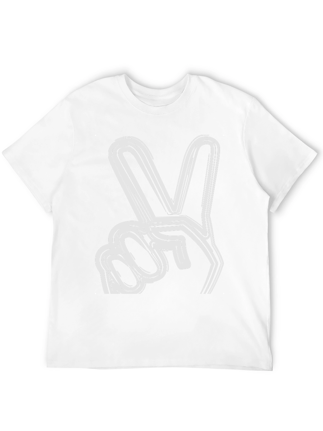Peace Sign Graphic T-Shirt - Black