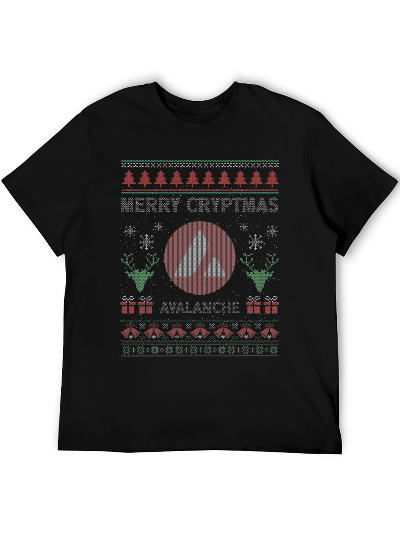 Merry Cryptmas Avalanche Ugly Christmas Sweater T-Shirt