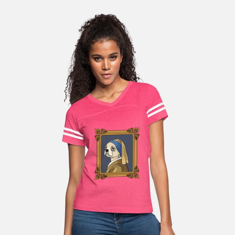 Art History Pug Fine Arts Vermeer Girl Design for