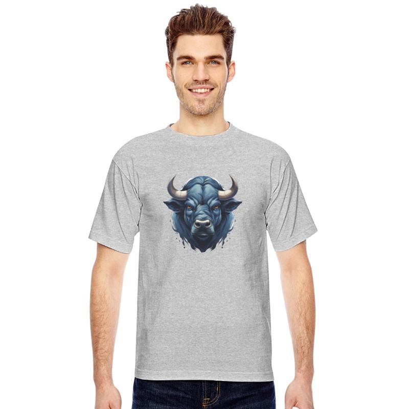 Artistic Bison Illustration Wildlife Lover for