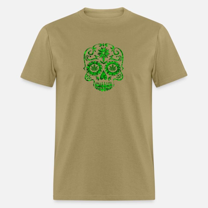Artsy Cannabis Skull Marijuana Weed Smoking Gift
