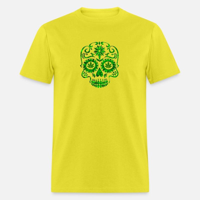 Artsy Cannabis Skull Marijuana Weed Smoking Gift
