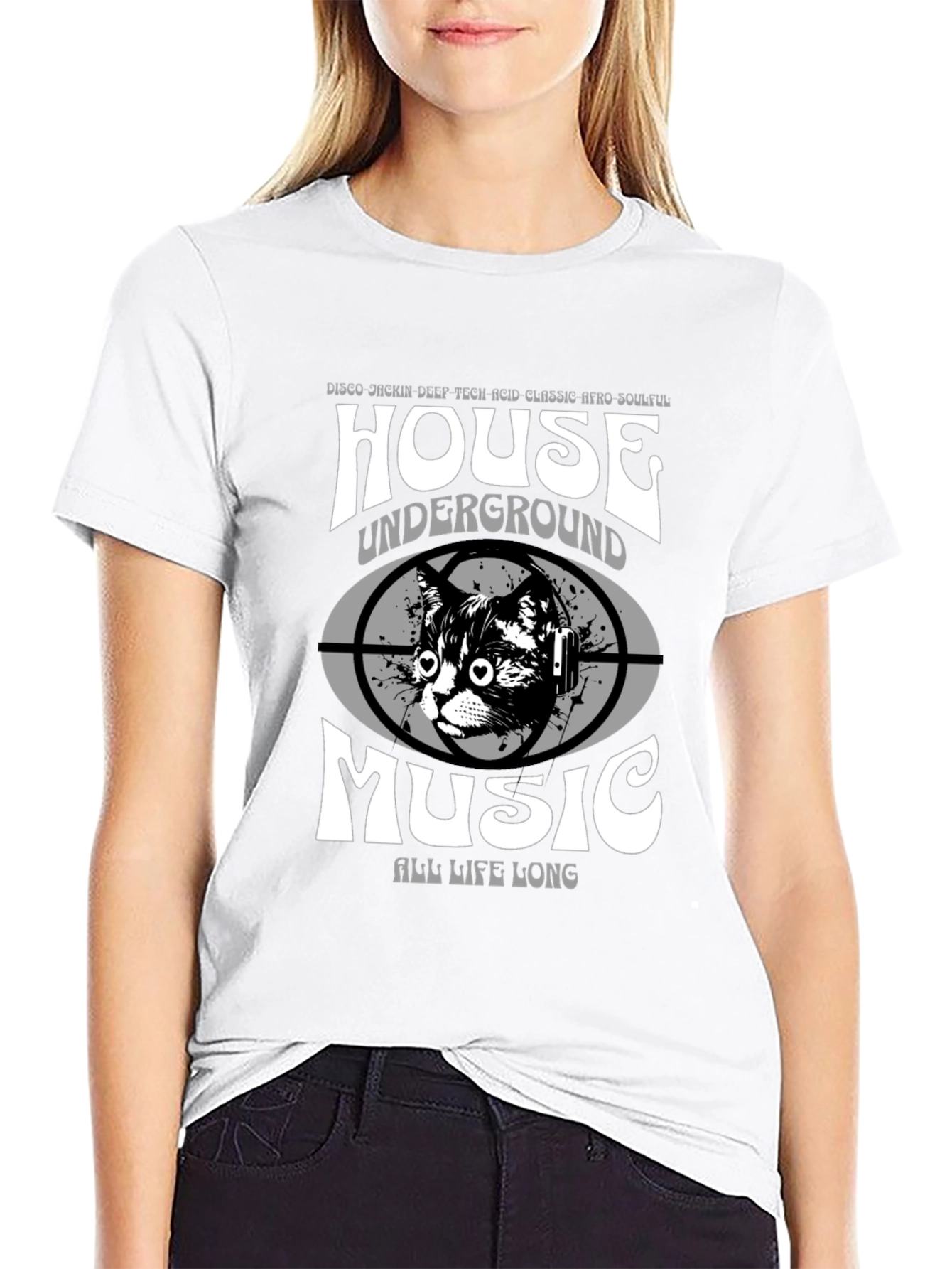 House Music Cat T-Shirt - Underground Vibes