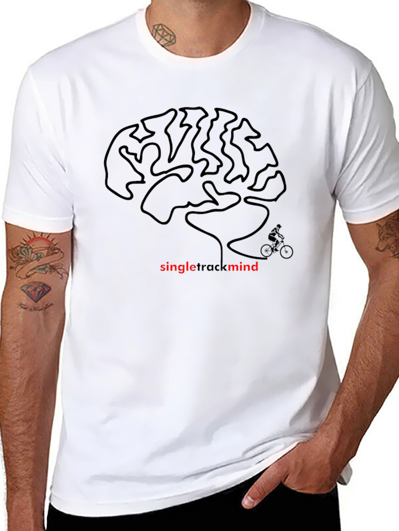 Single Track Mind Graphic Tee - Cycling T-Shirt
