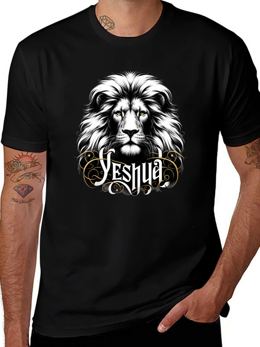 Yeshua Lion Graphic T-Shirt - Black