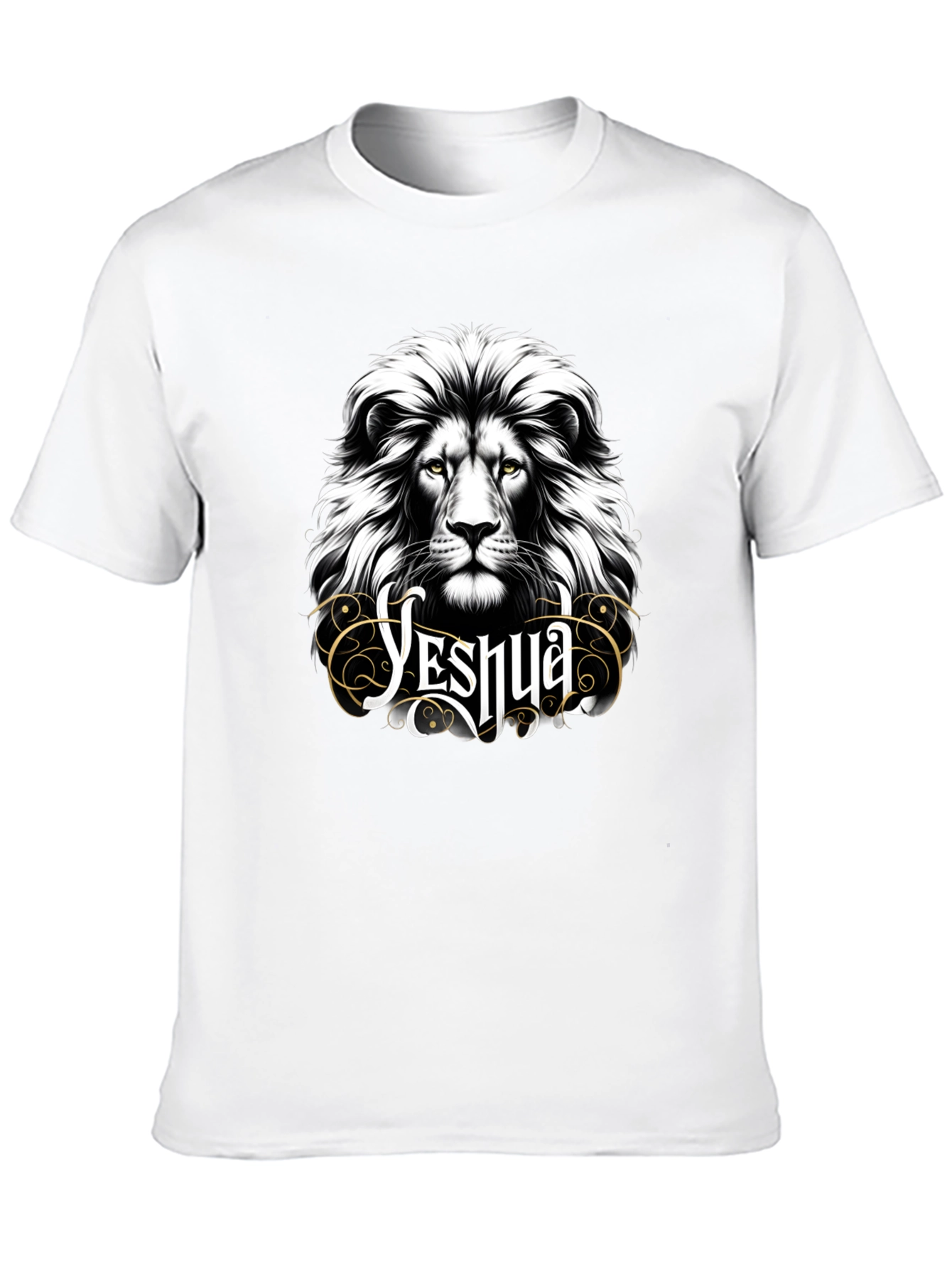 Yeshua Lion Graphic T-Shirt - Black