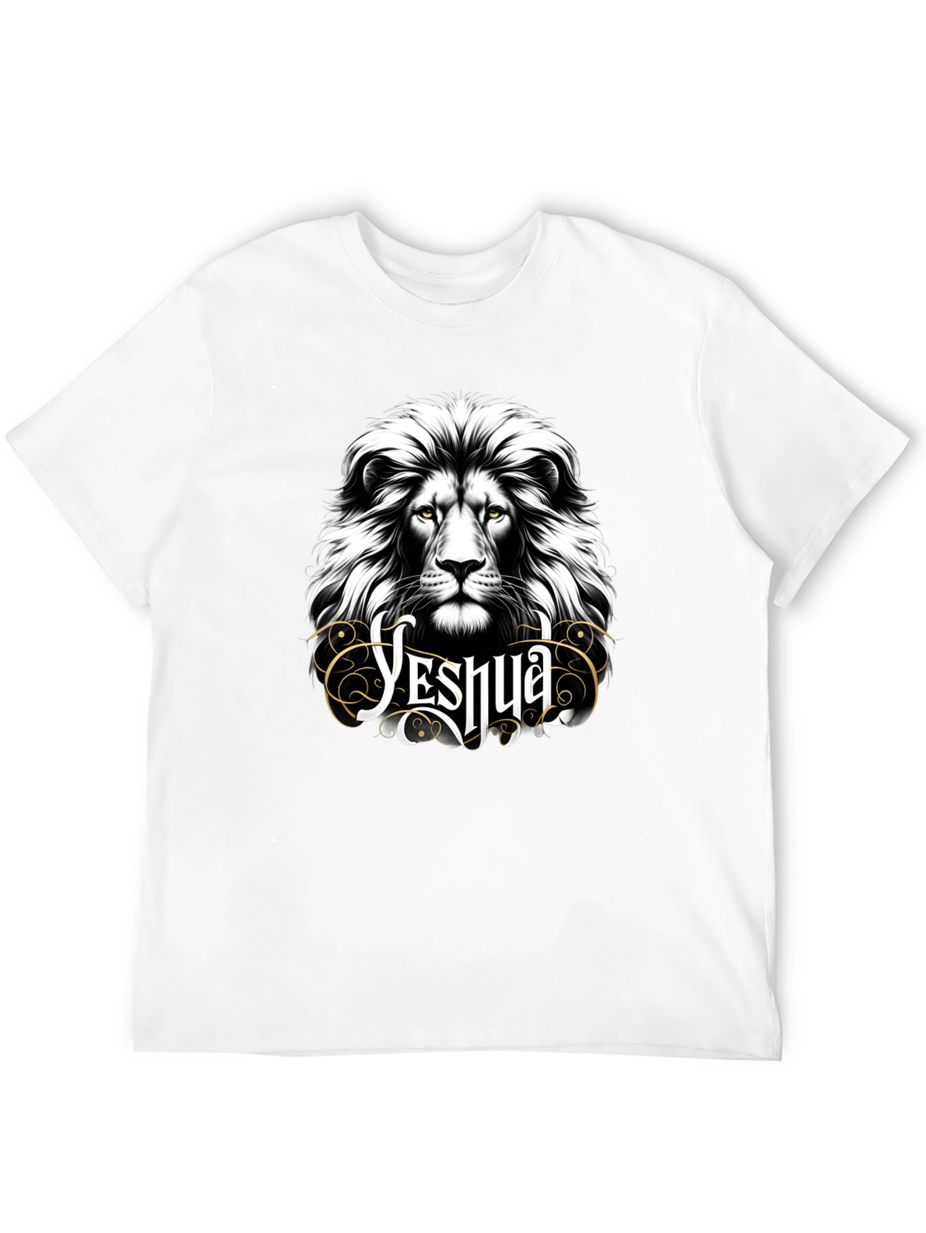 Yeshua Lion Graphic T-Shirt - Black
