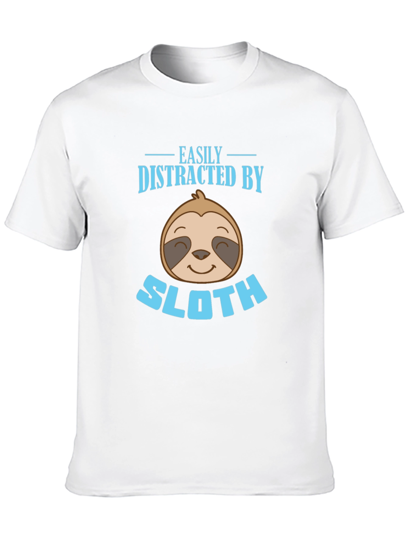 Easily Distracted By Sloth Graphic T-Shirt