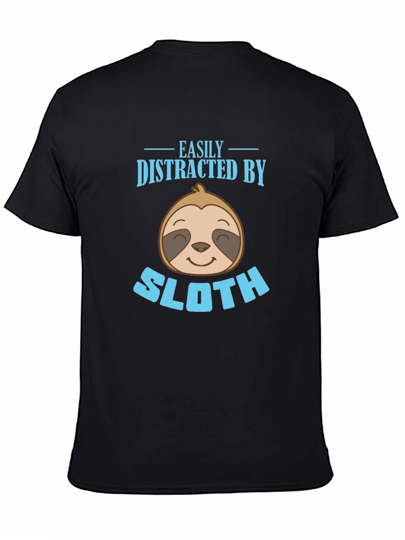 Easily Distracted By Sloth Graphic T-Shirt