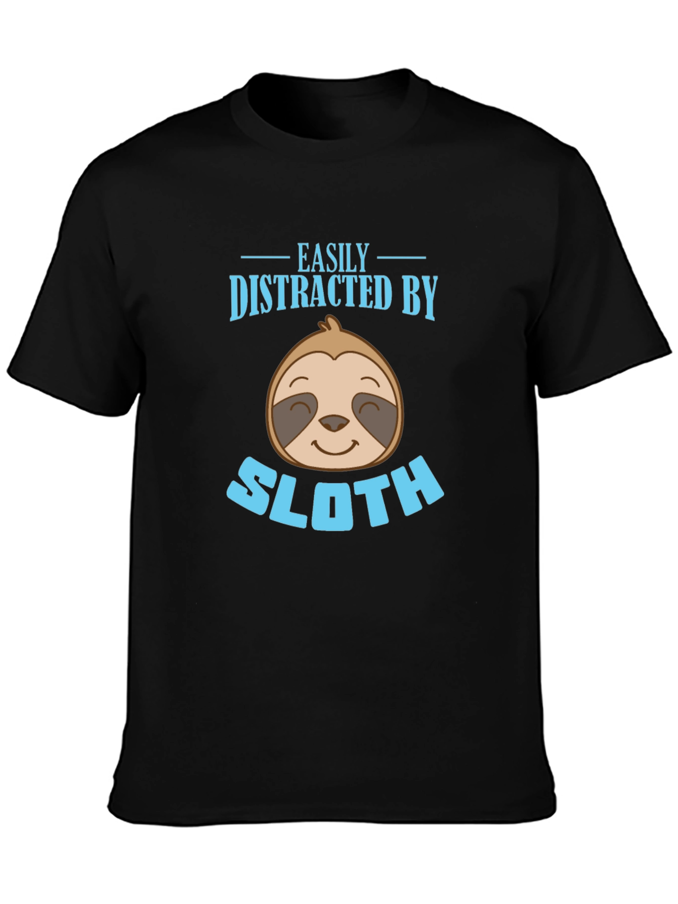 Easily Distracted By Sloth Graphic T-Shirt